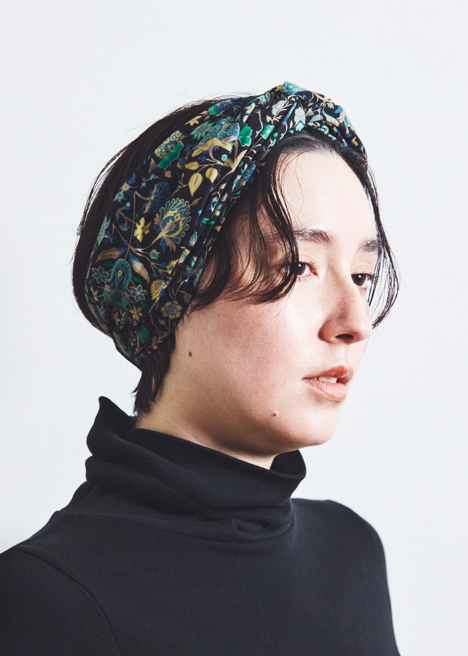 V&A オーガニックコットンヘアバンド ヤスミン柄