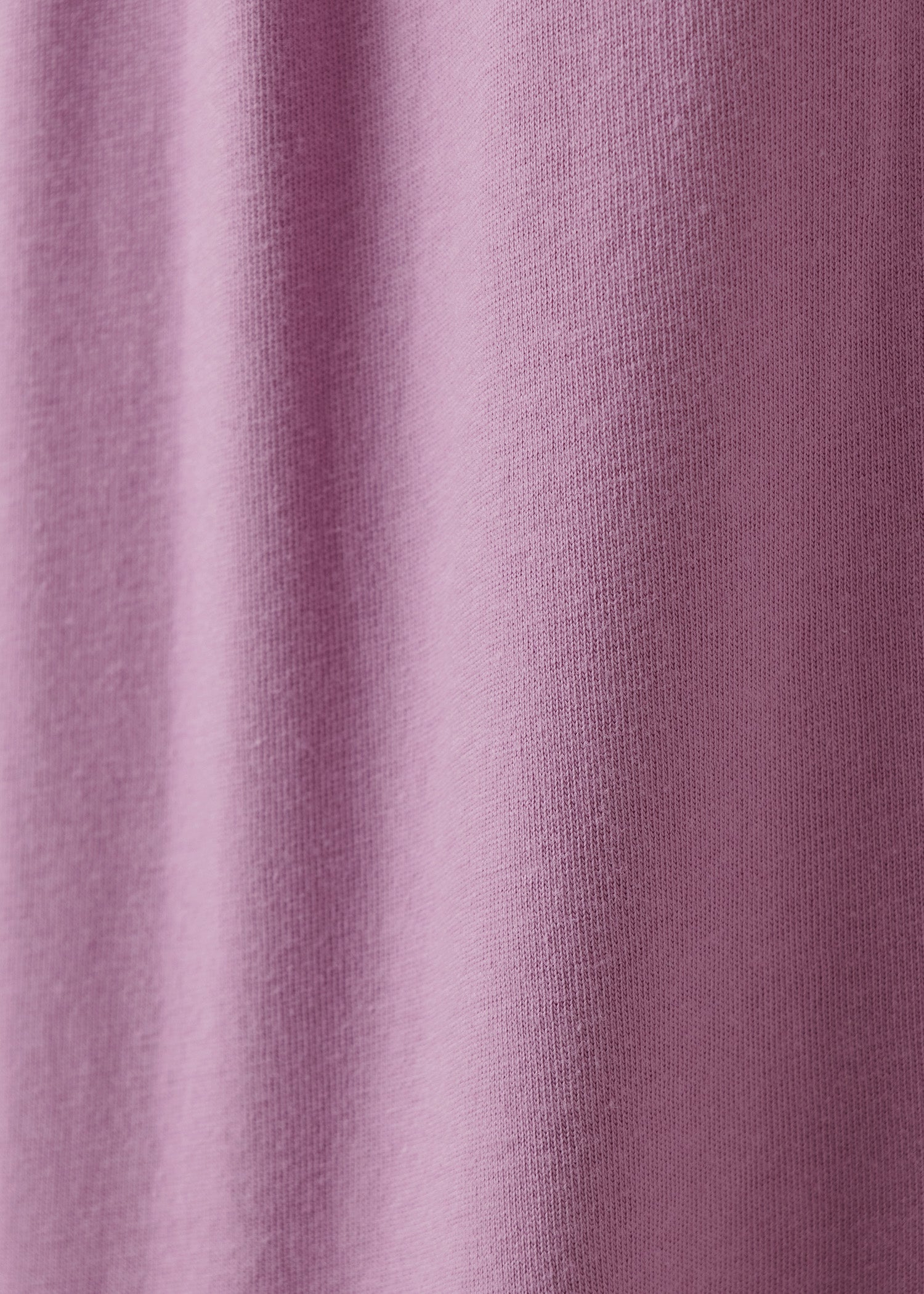 オーガニックコットン天竺モックネックトップ