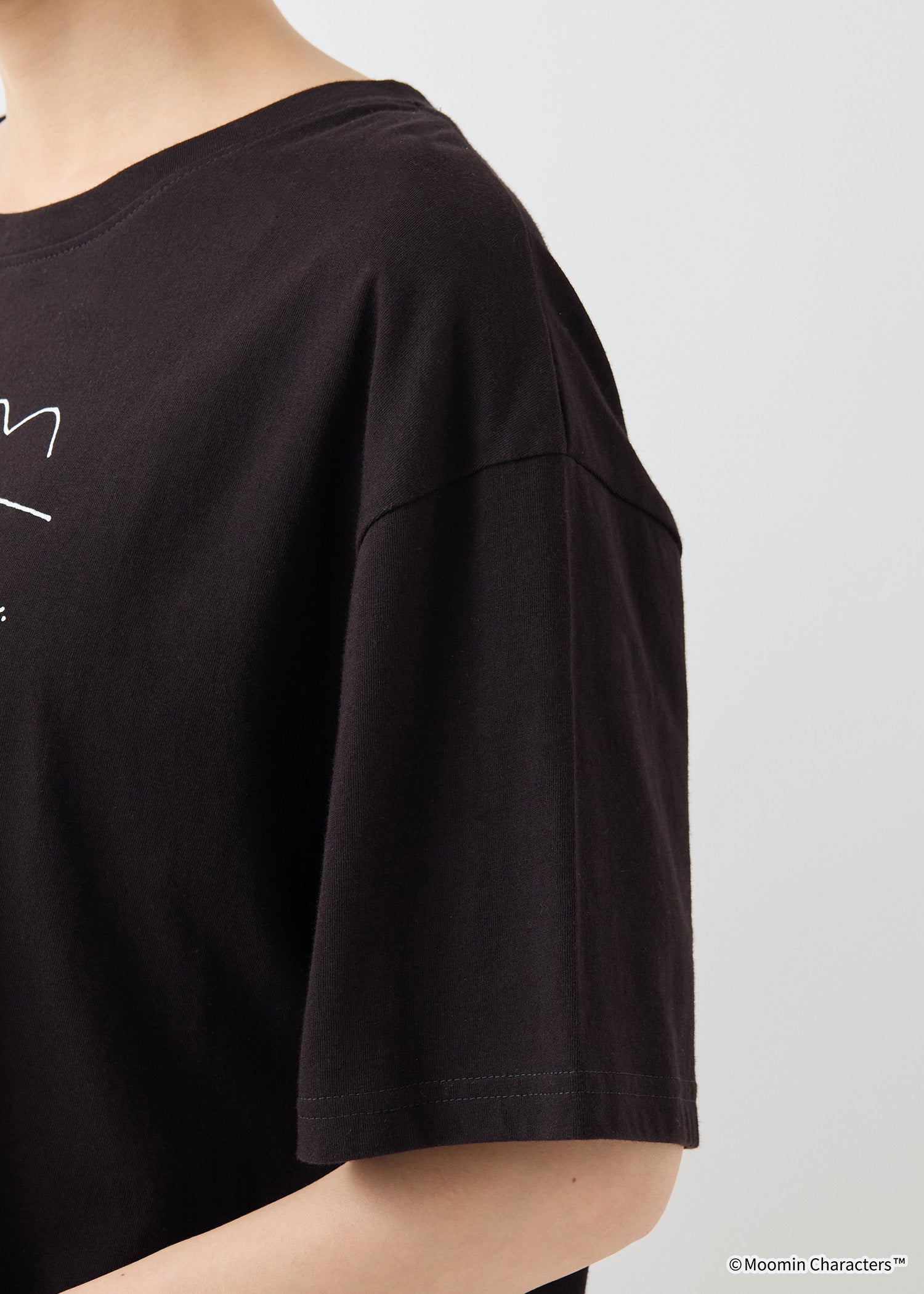 ムーミン オーガニックコットンスリットTシャツ・ムーミンパパ海へ行く