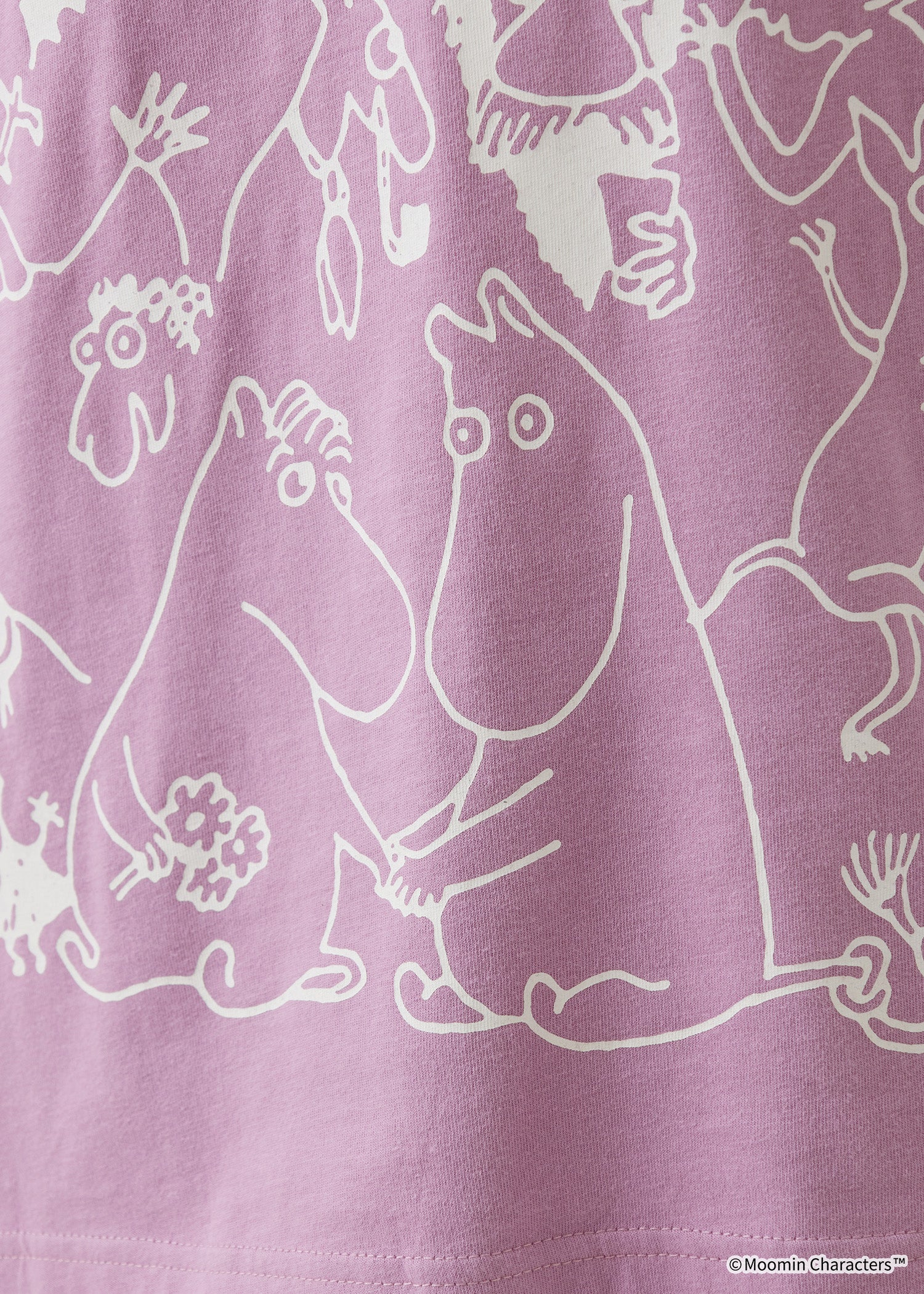 ムーミン 80周年記念オーガニックコットンユニセックスTシャツ・ムーミン谷の彗星