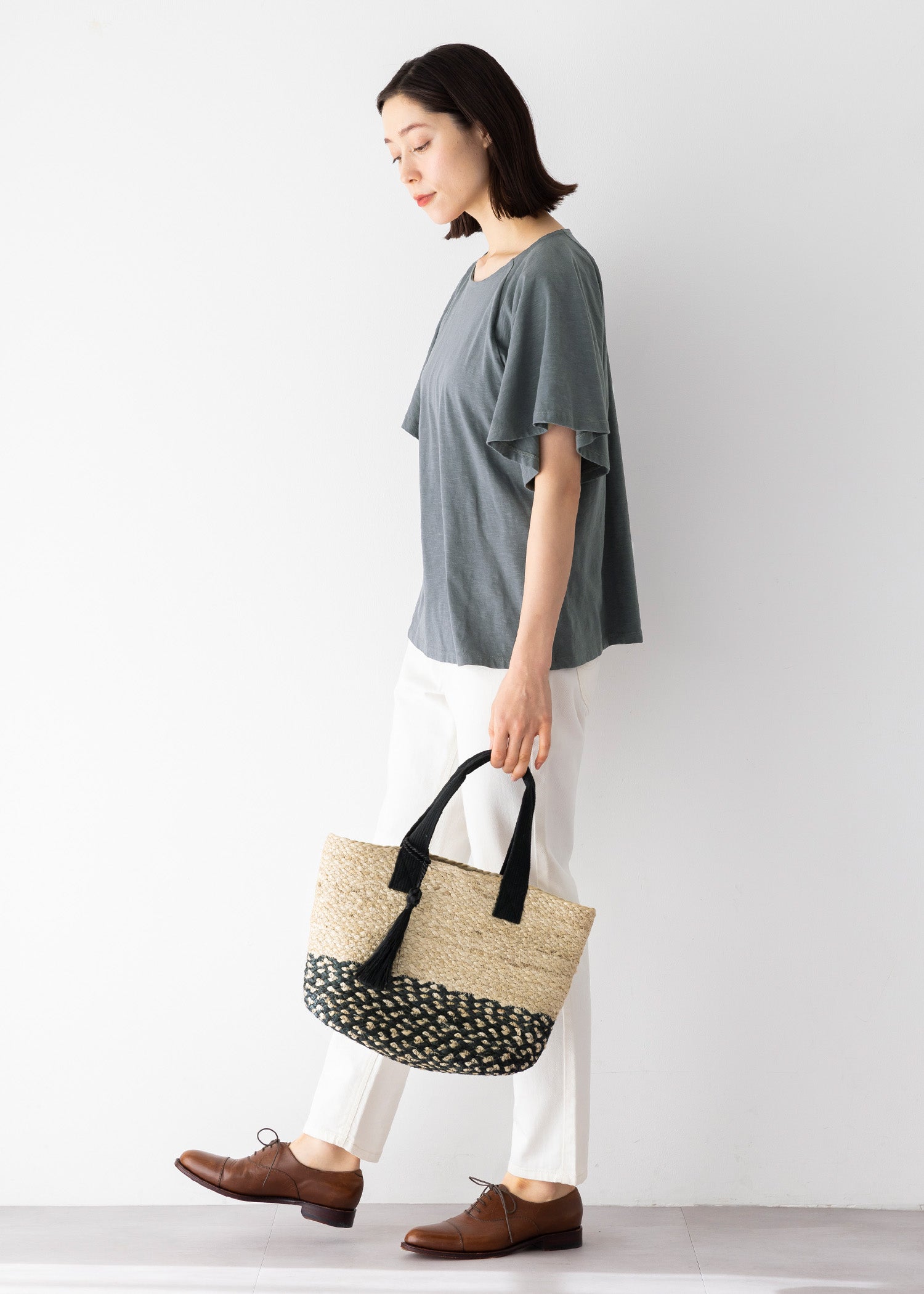 コットンハンドルジュートバッグ(大)