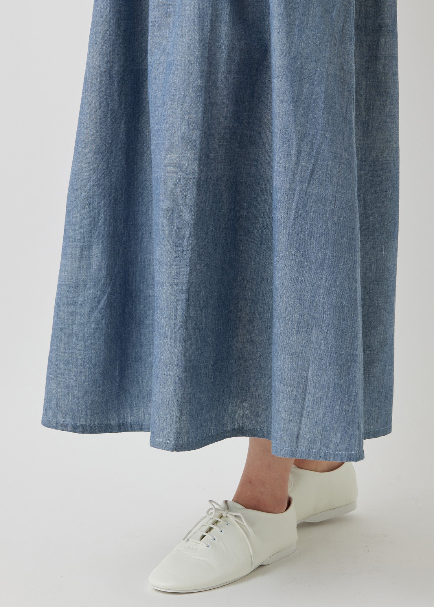 オーガニックコットン手刺繍ロングワンピース