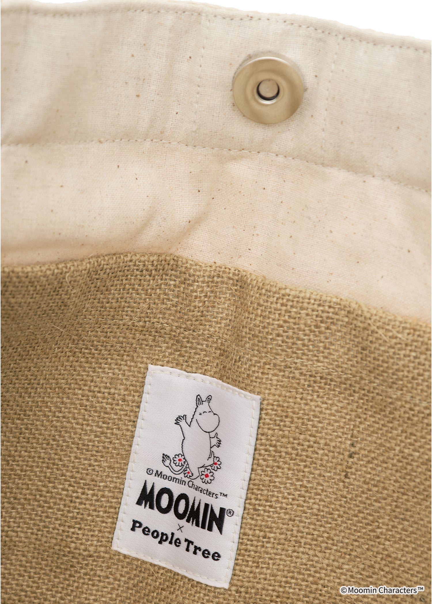ムーミン ジュートプリントトートバッグ・のりのりスナフキン