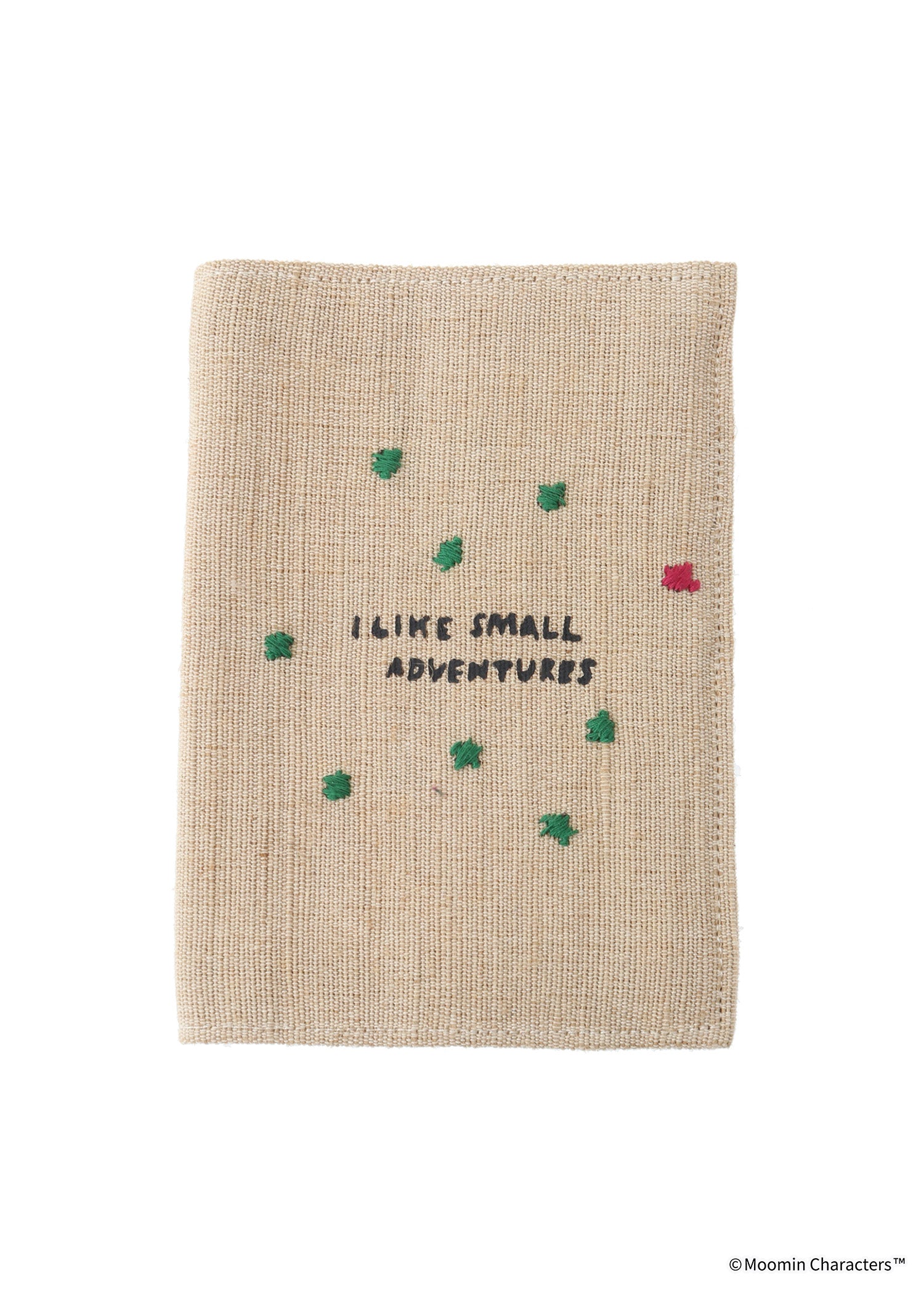 ムーミン 80周年記念ジュート&コットンのブックカバー・ムーミンたちの小さな冒険