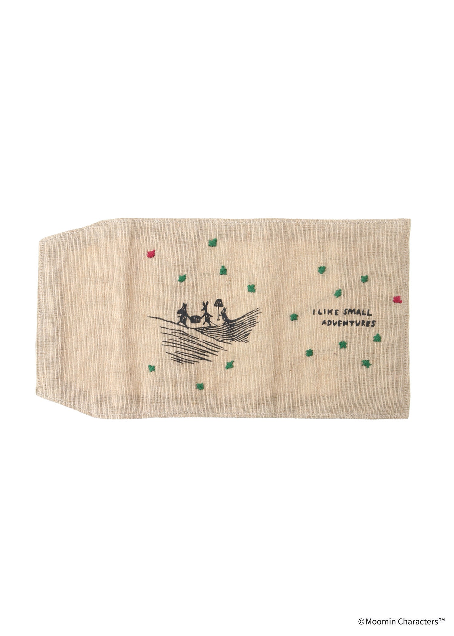 ムーミン 80周年記念ジュート&コットンのブックカバー・ムーミンたちの小さな冒険