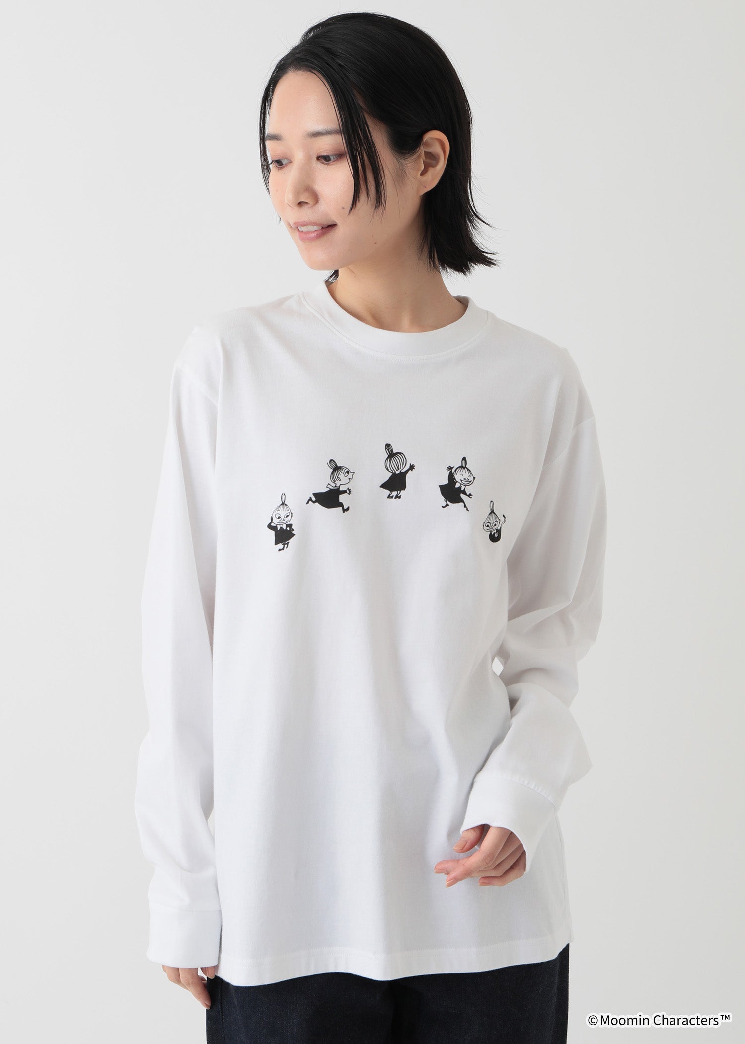 ムーミン オーガニックコットン ユニセックスロングスリーブTシャツ