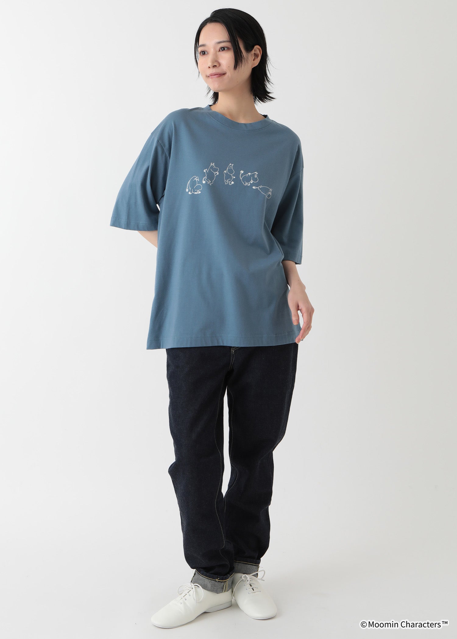 ムーミン オーガニックコットン ユニセックスTシャツ