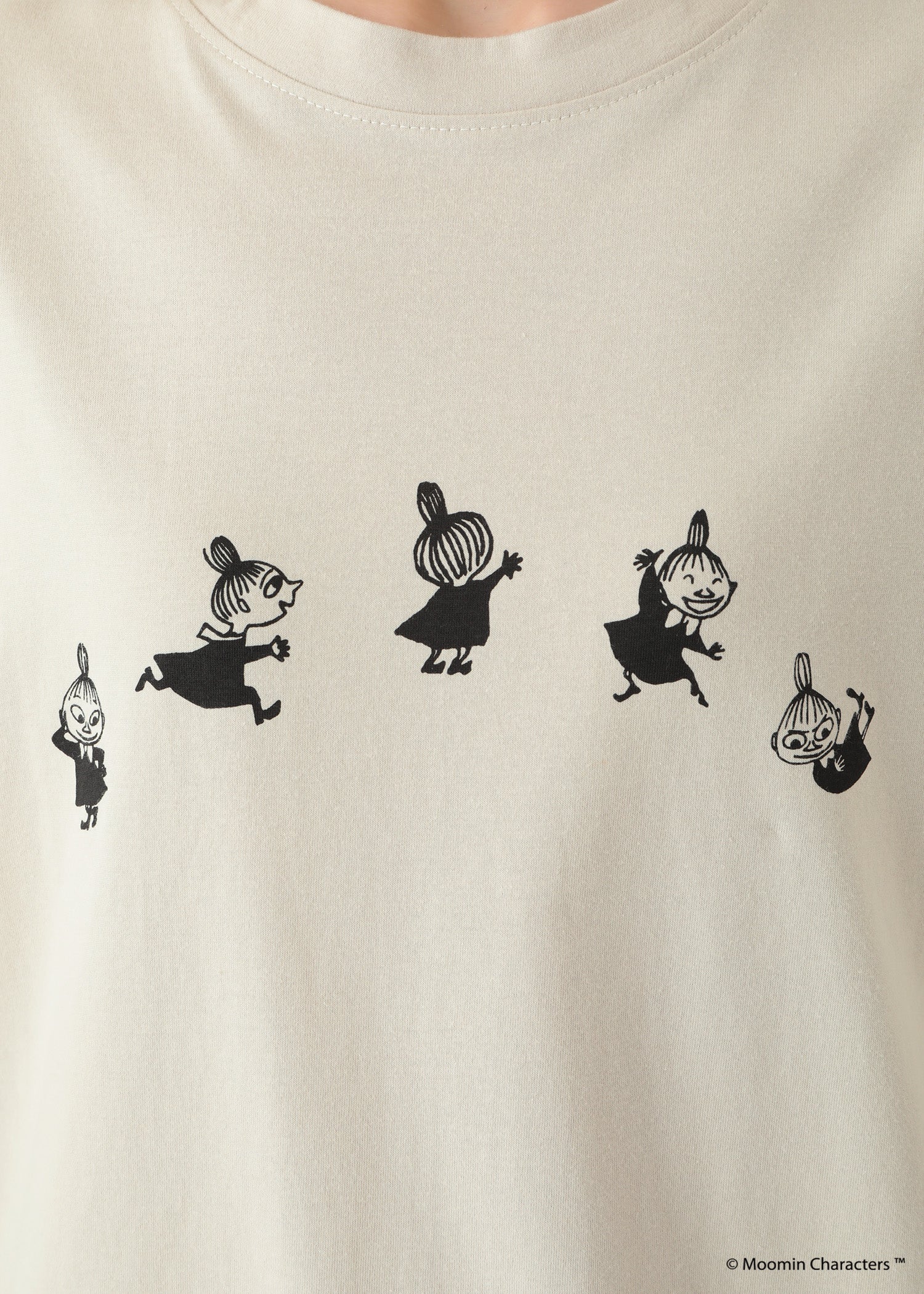 ムーミン オーガニックコットン ユニセックスTシャツ・ダンスするリトルミイ