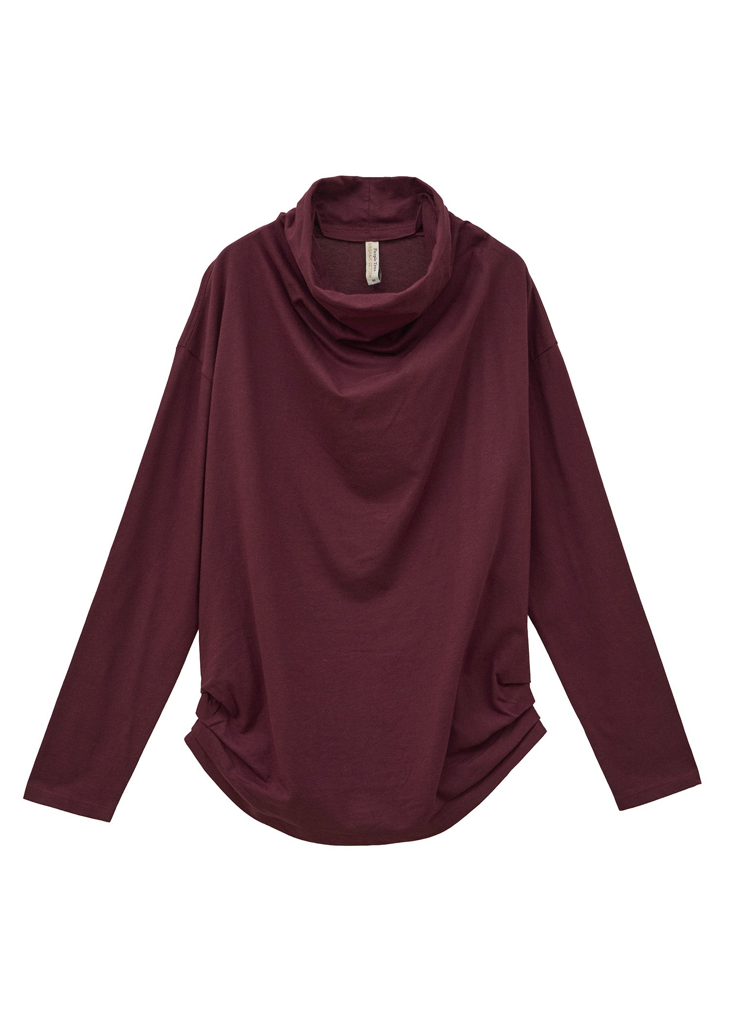 オーガニックコットン天竺 ドレープネックトップ