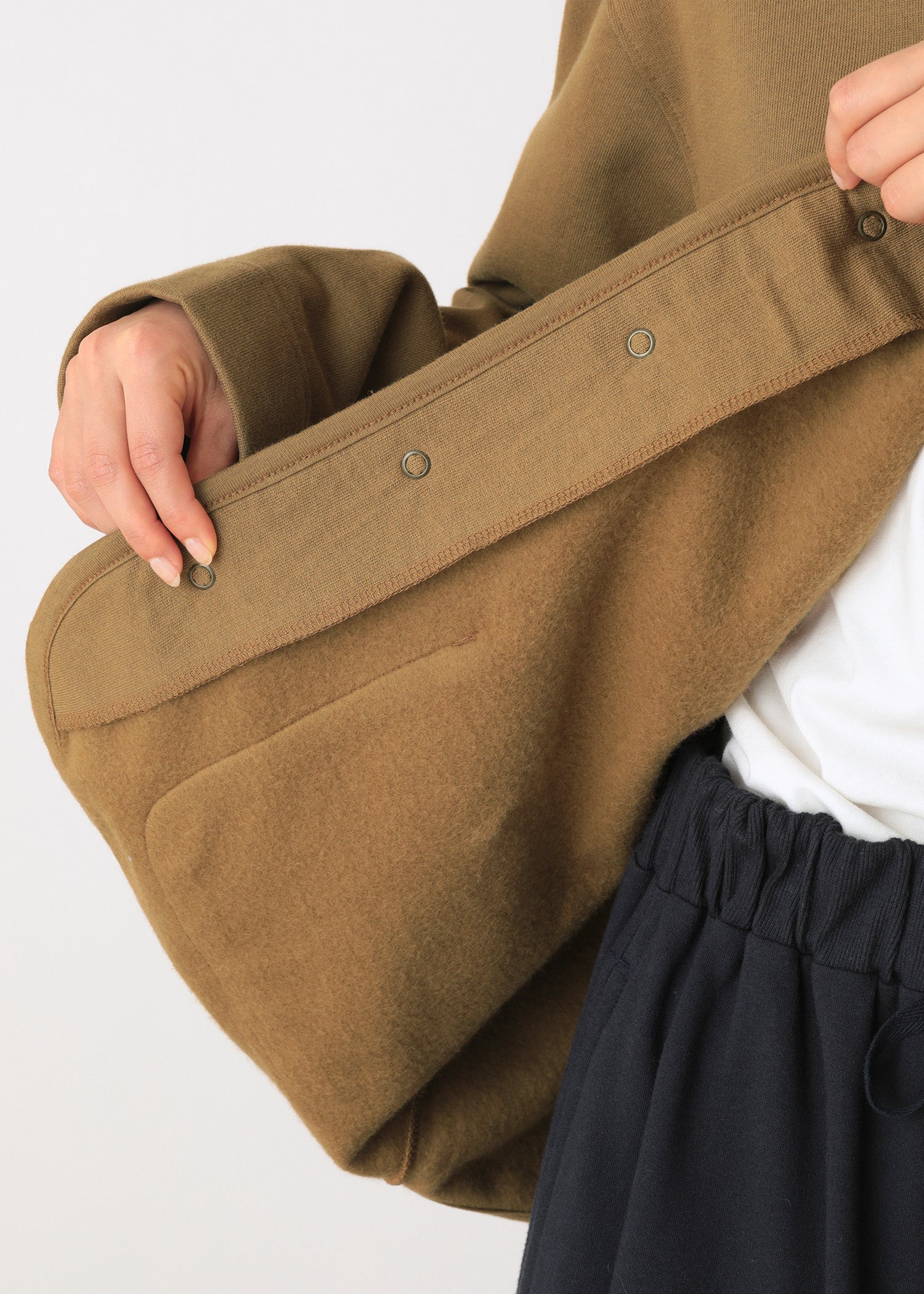 オーガニックコットン 裏起毛カーディガンジャケット