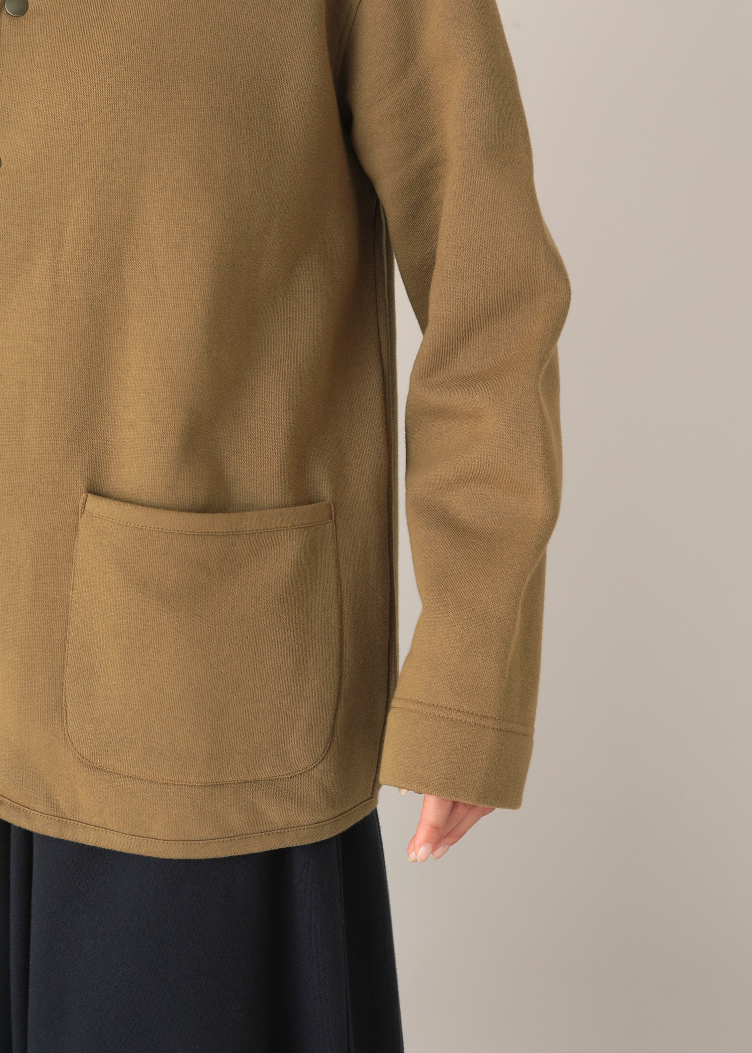 オーガニックコットン 裏起毛カーディガンジャケット