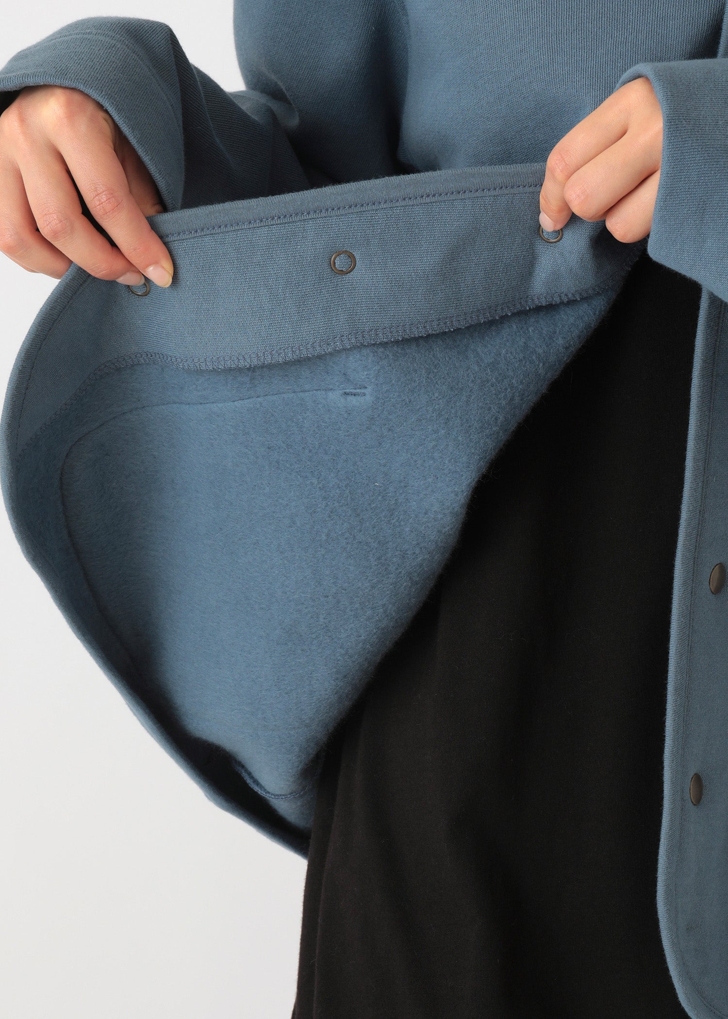 オーガニックコットン 裏起毛カーディガンジャケット