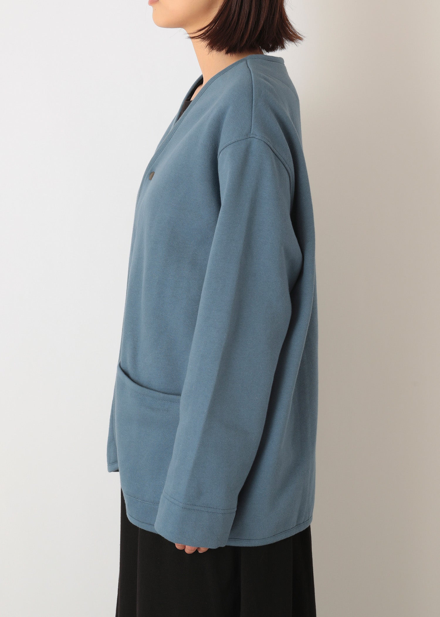 オーガニックコットン 裏起毛カーディガンジャケット