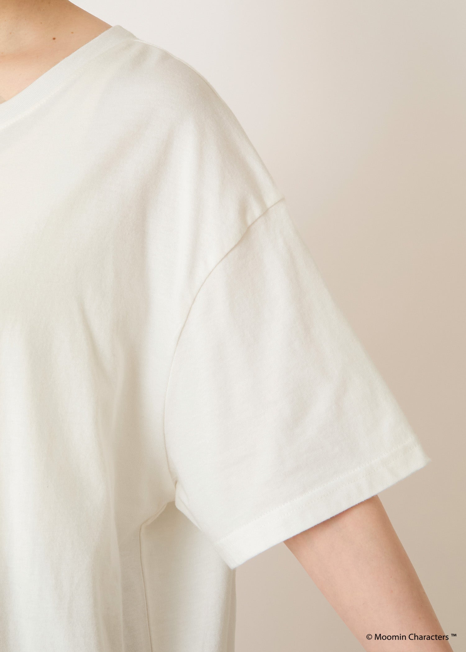ムーミン オーガニックコットンスリットTシャツ・ムーミントロールとリトルミイ