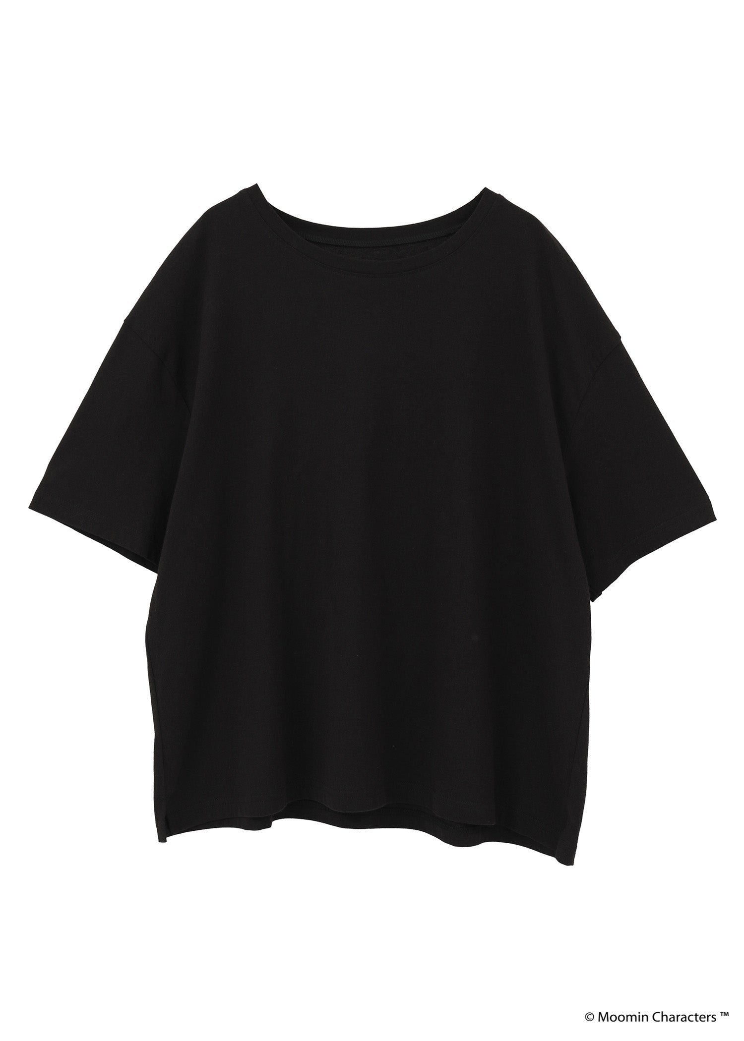 ムーミン オーガニックコットンスリットTシャツ・お花畑を駆けるリトルミイ