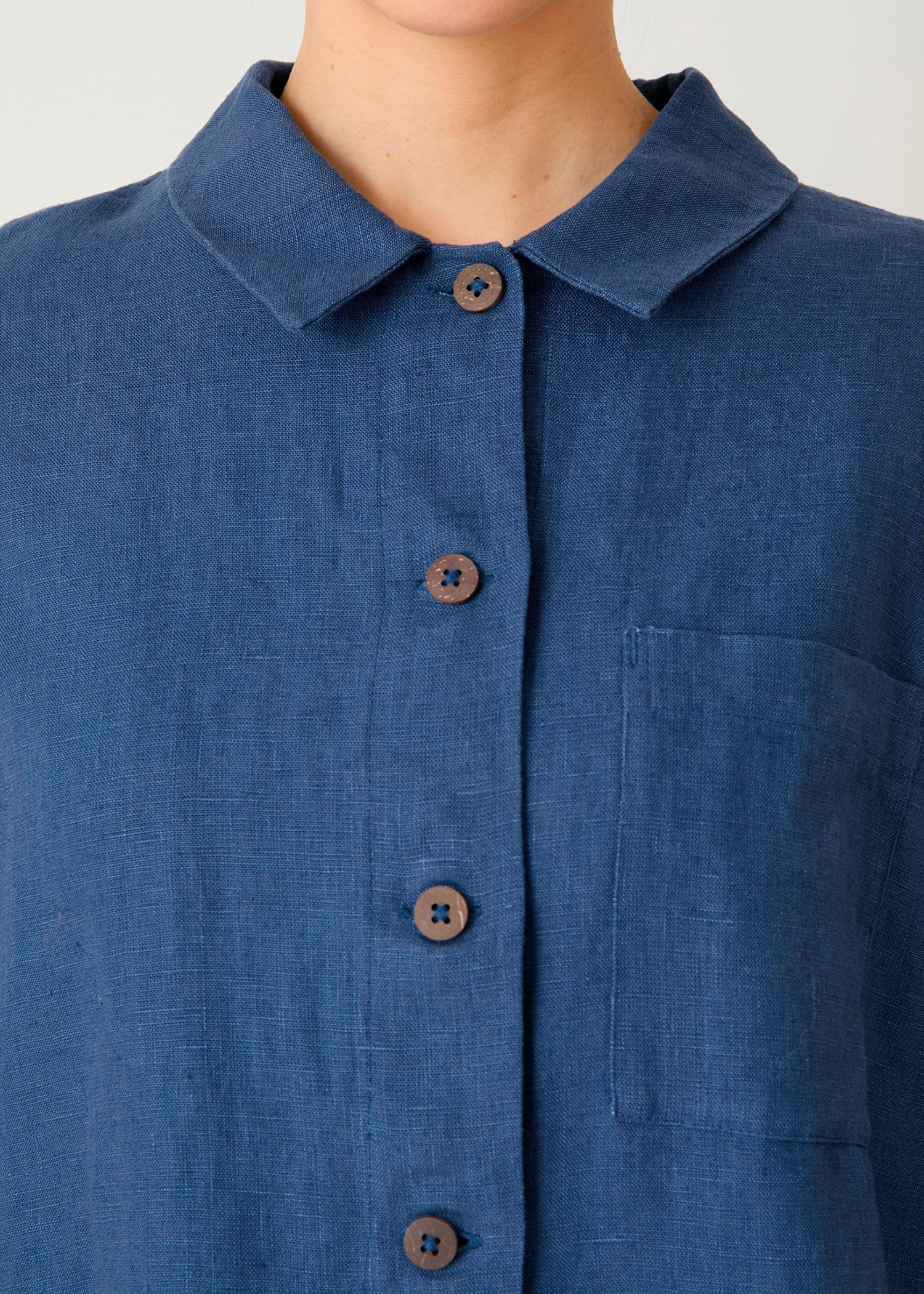 リネン シャツジャケット