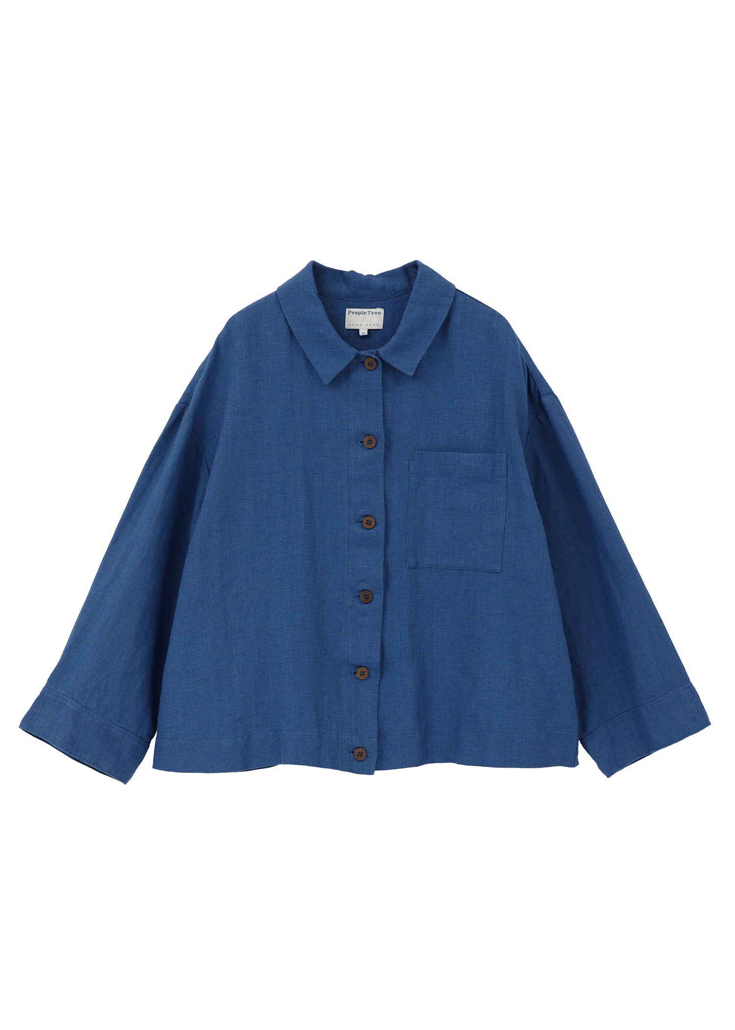 リネン シャツジャケット