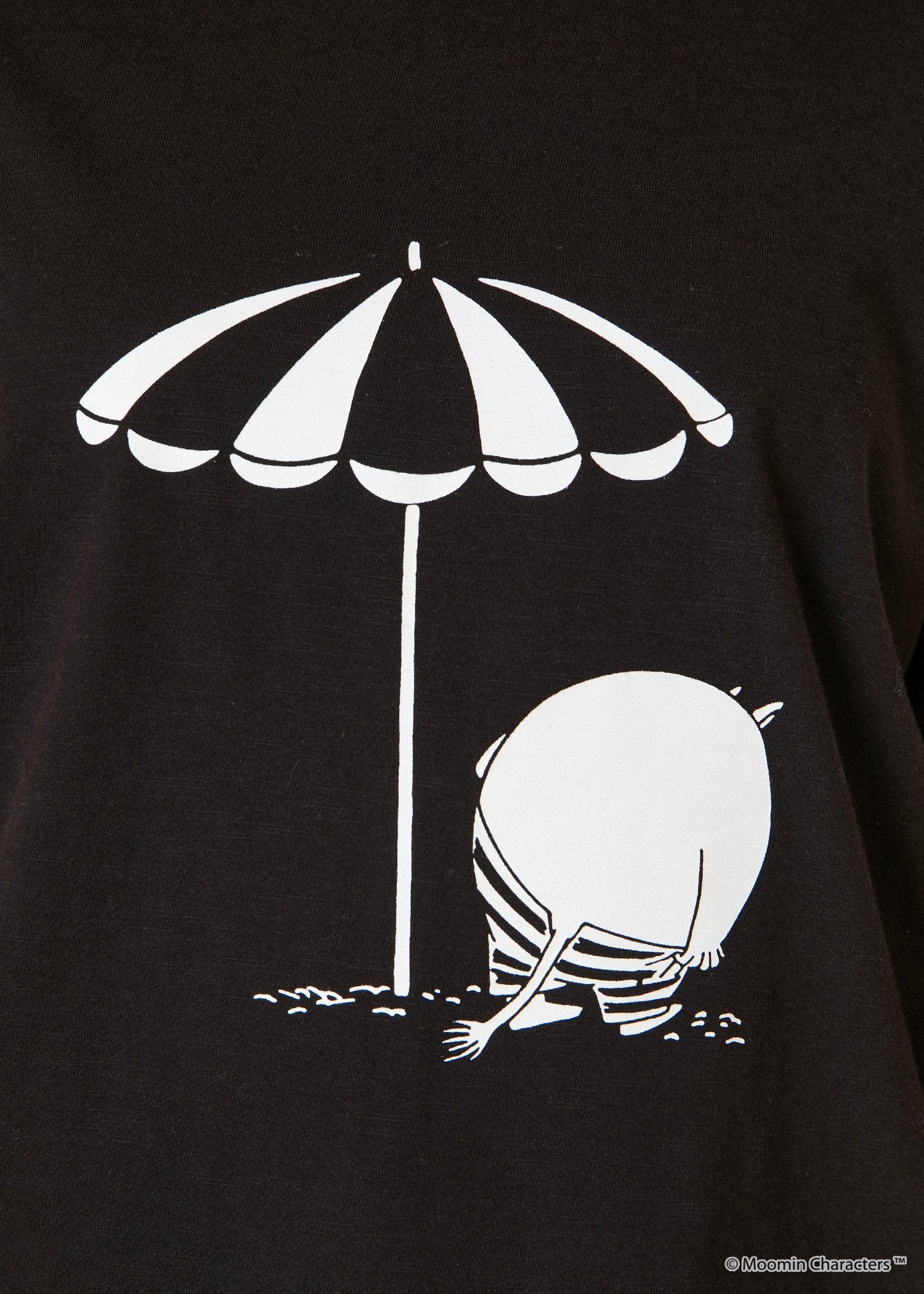 ムーミン オーガニックコットン ビッグTシャツ・水着に着替えるムーミントロール