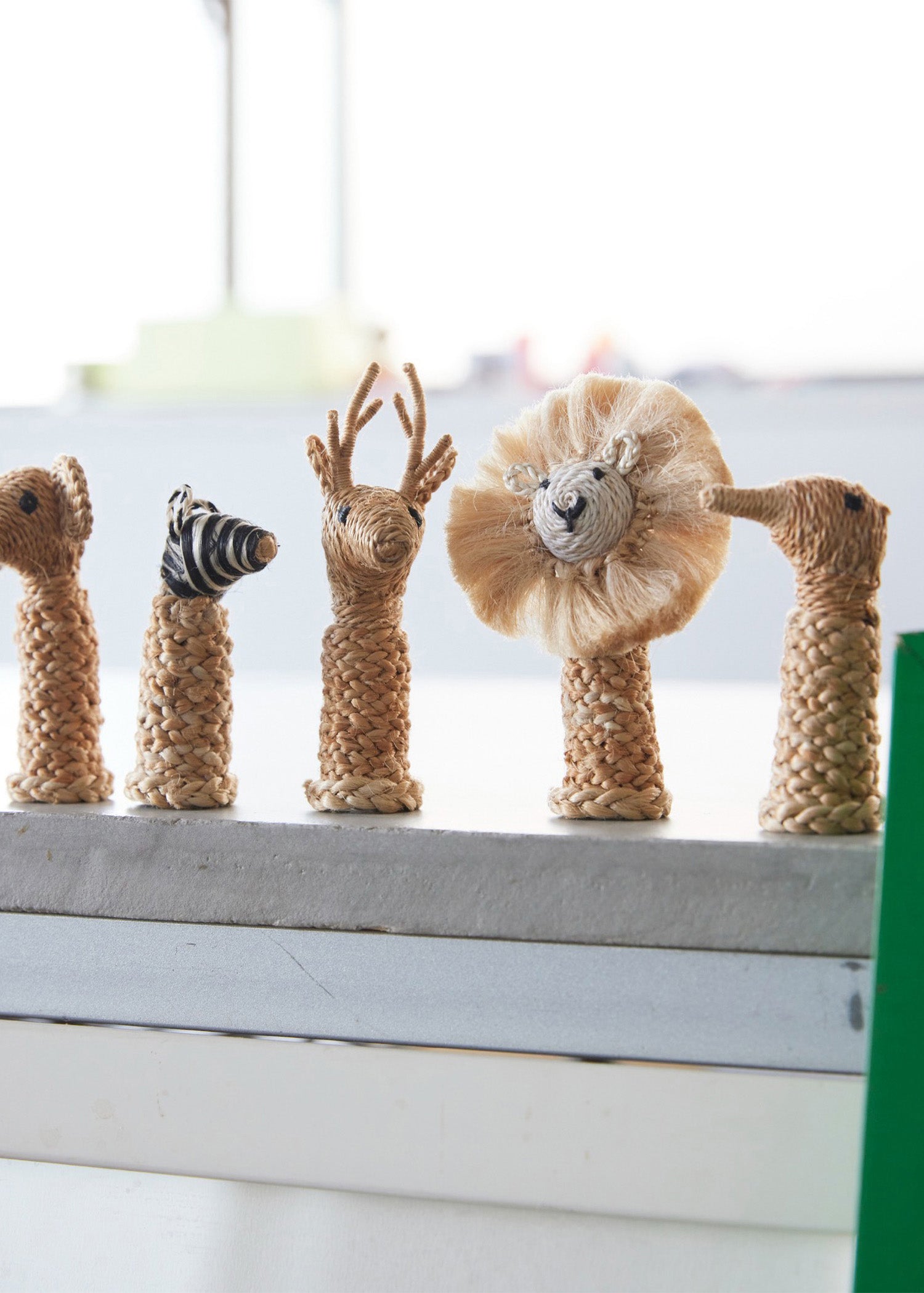 ジュートのアニマル(5個セット)