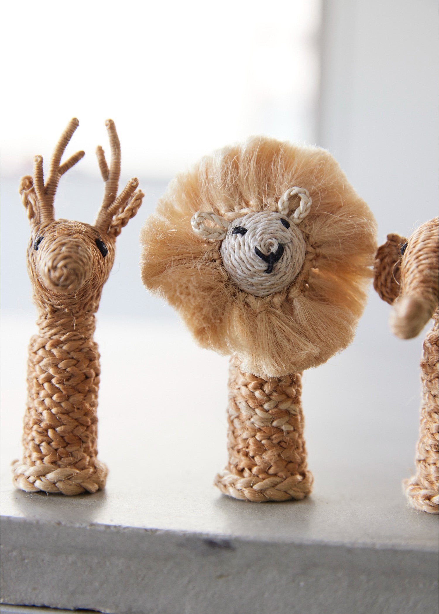 ジュートのアニマル(5個セット)