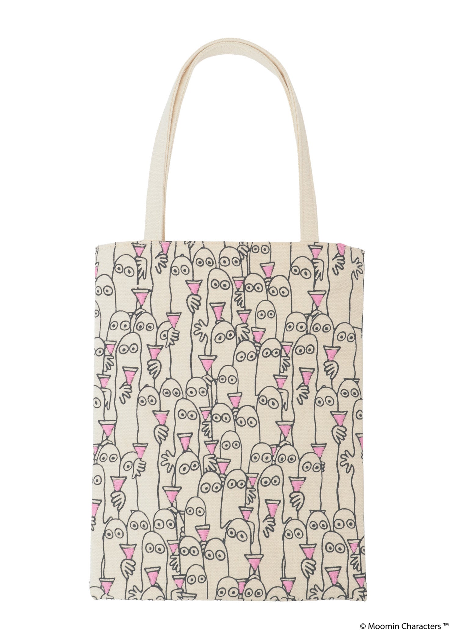ムーミン プリント&手刺繍ミニトート・ニョロニョロがいっぱい