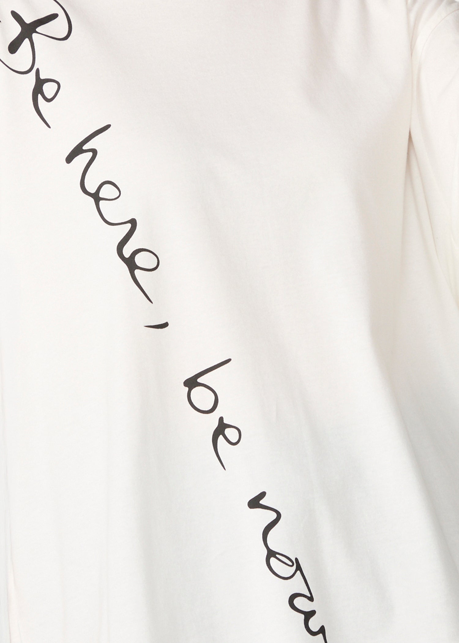 オーガニックコットン天竺 メッセージスリットTシャツ