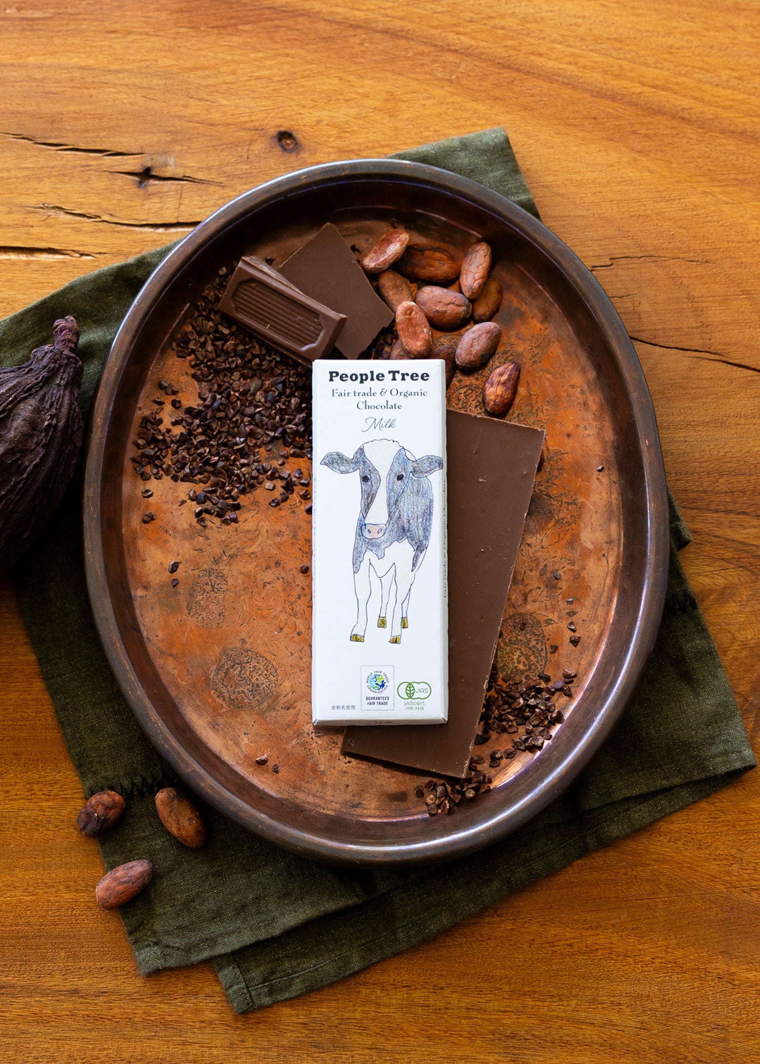 クラフトボックス入りフェアトレード&オーガニック板チョコ ベストセット