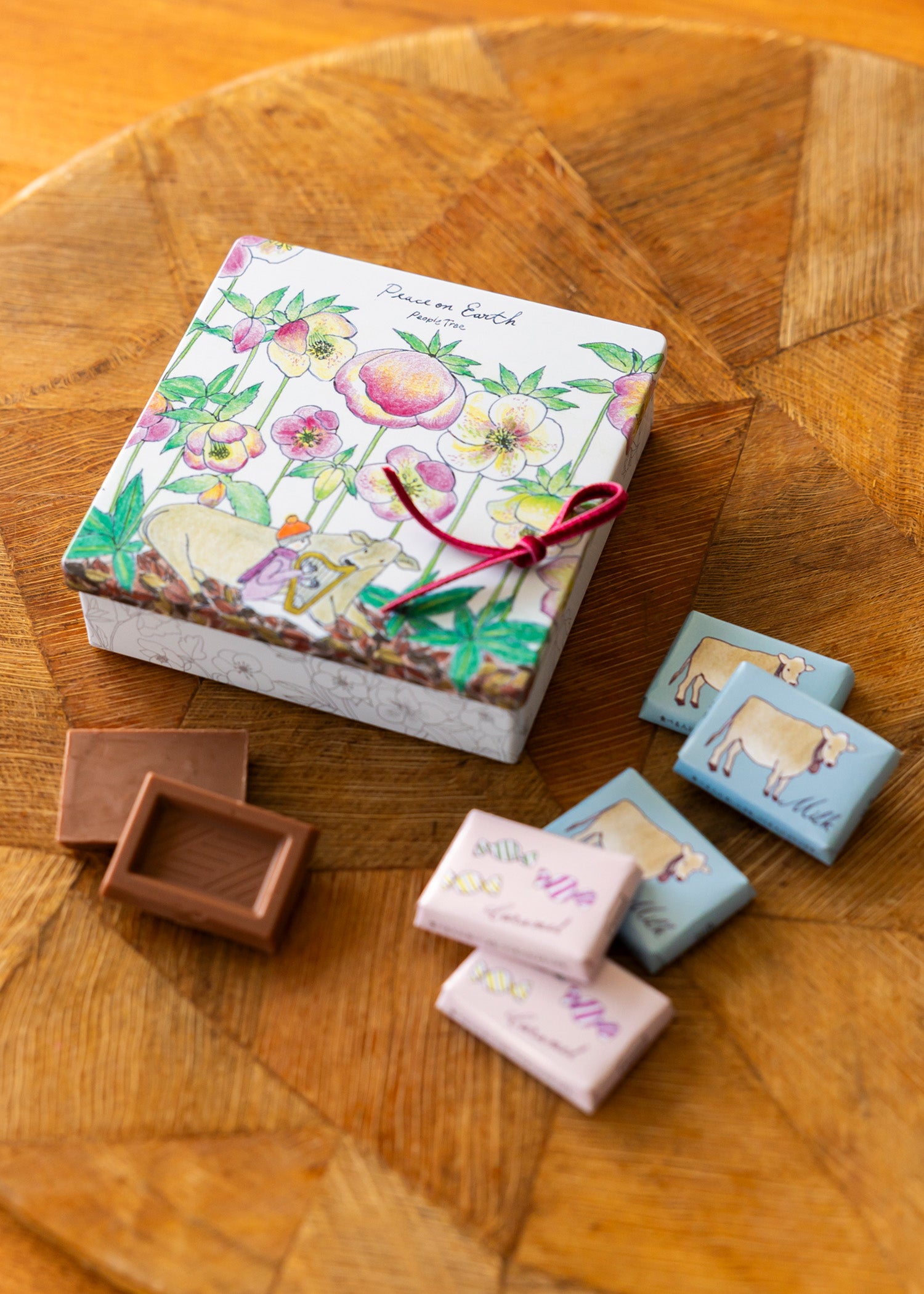 イラスト缶 ウシさん2025 オーガニックミルク&カラメル