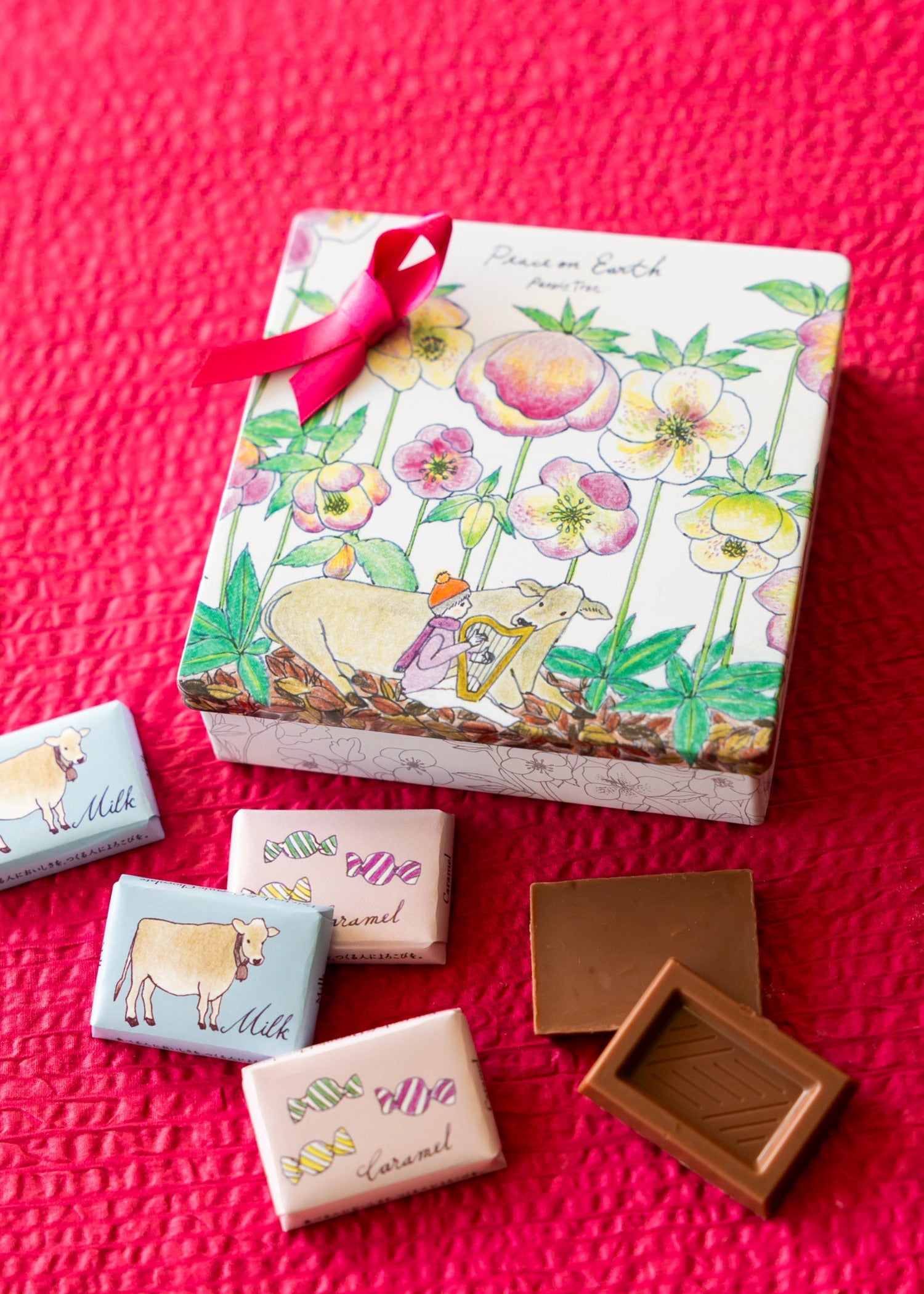 イラスト缶 ウシさん2025 オーガニックミルク&カラメル