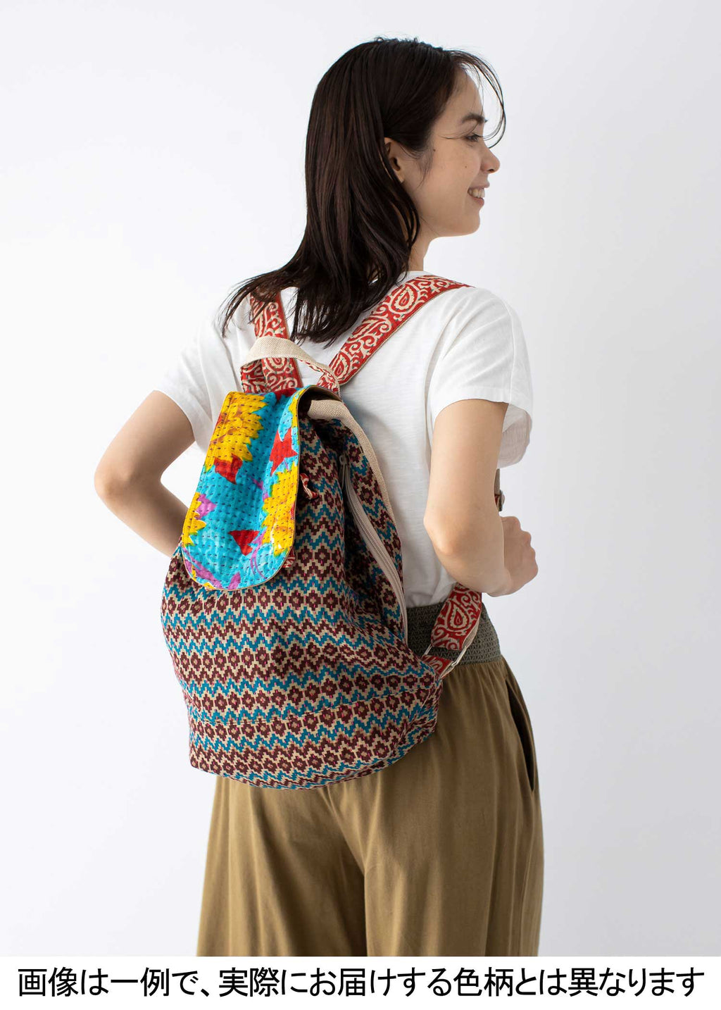 リサイクルサリーリュックサック 