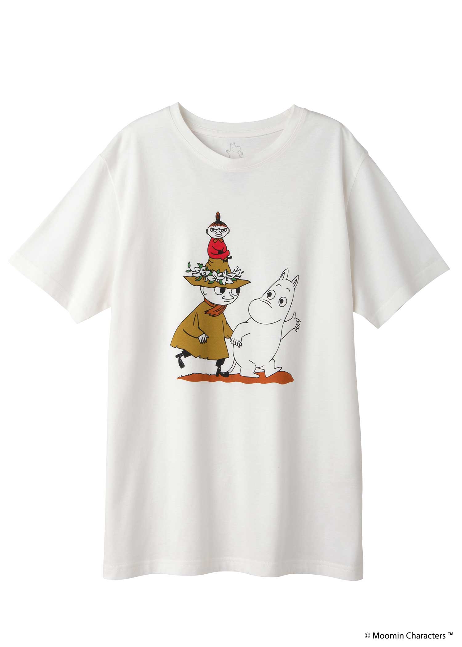 ムーミンオーガニックコットンユニセックスＴシャツ