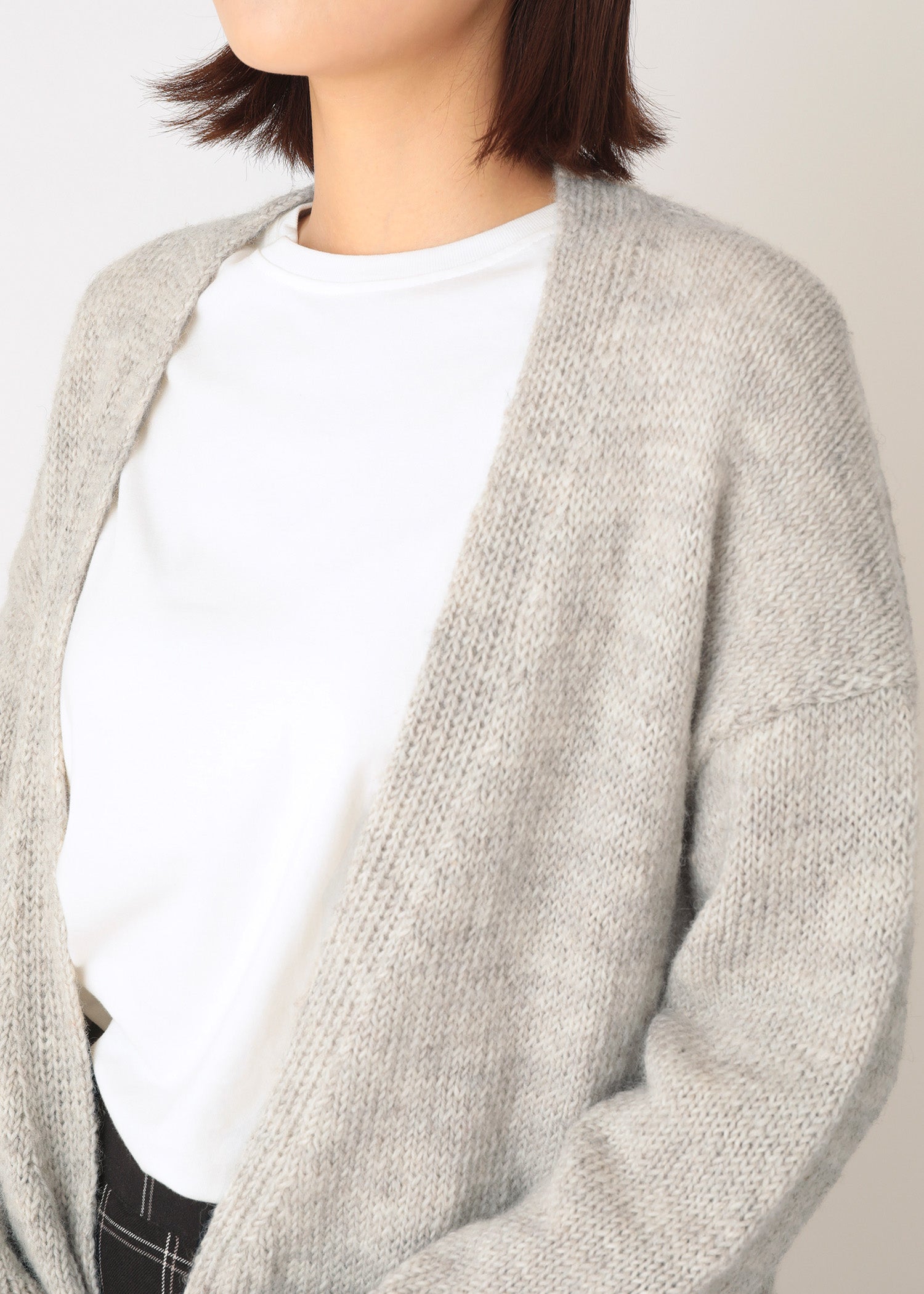 美品 アーツ&amp;サイエンス ARTS&amp;SCIENCE ニット カーディガン ボタンレス ロングスリーブ ウール トップス レディース 1 1.jpg