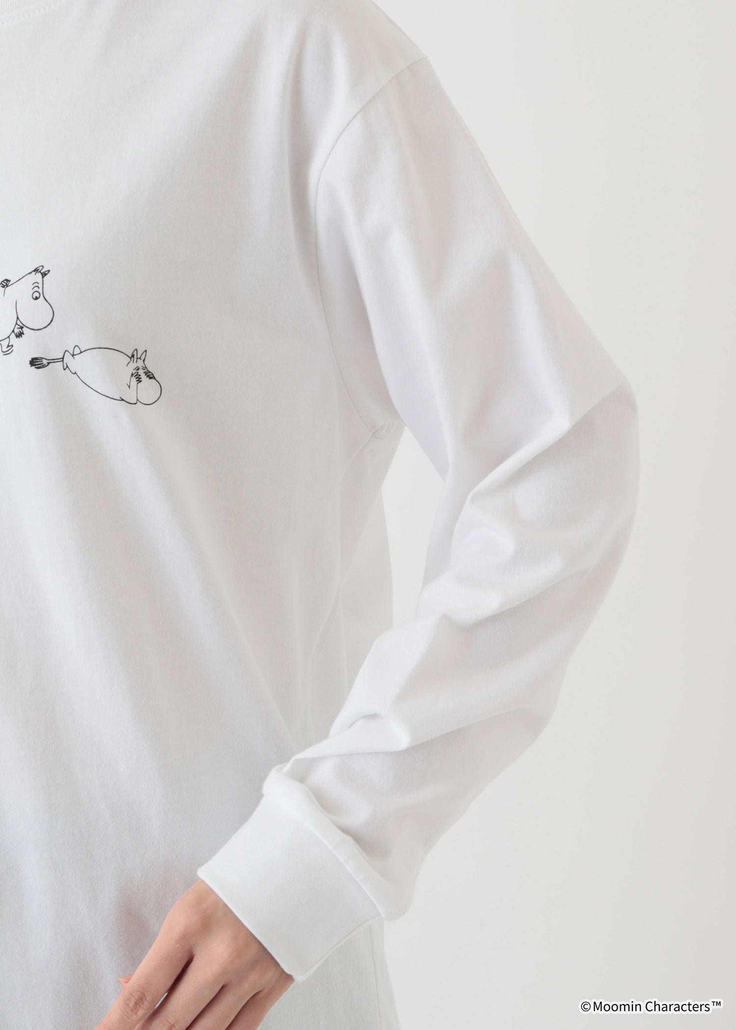 ムーミン オーガニックコットン ユニセックスロングスリーブＴシャツ