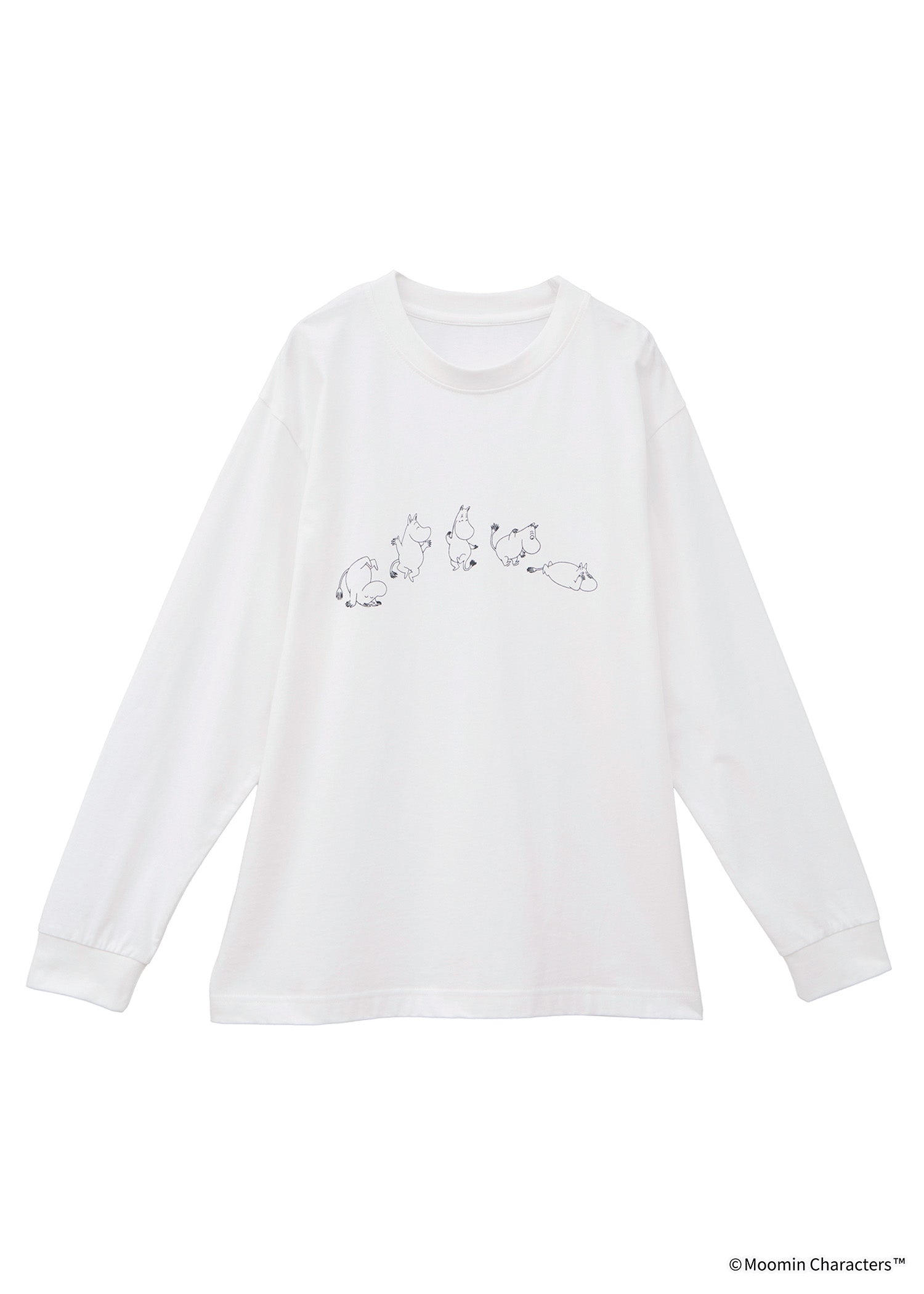 ムーミン オーガニックコットン ユニセックスロングスリーブＴシャツ