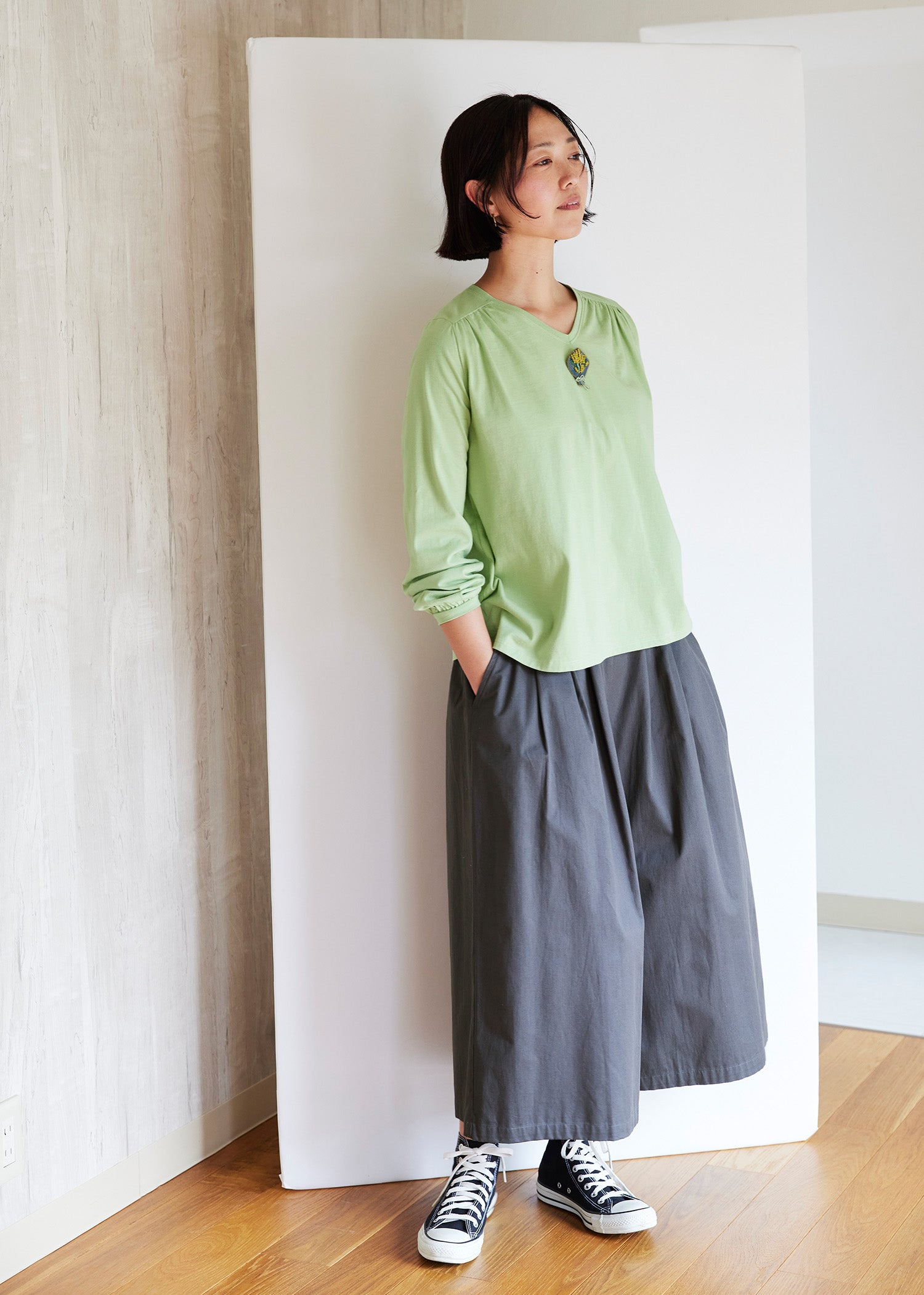 身長：170cm　着用サイズ：M