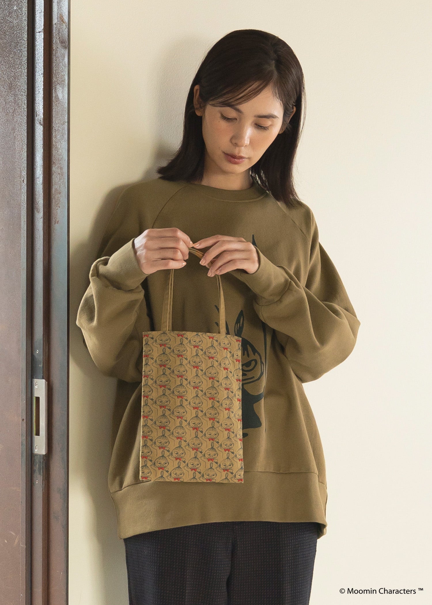 ムーミン プリント＆手刺繍ミニトート・リトルミイがいっぱい