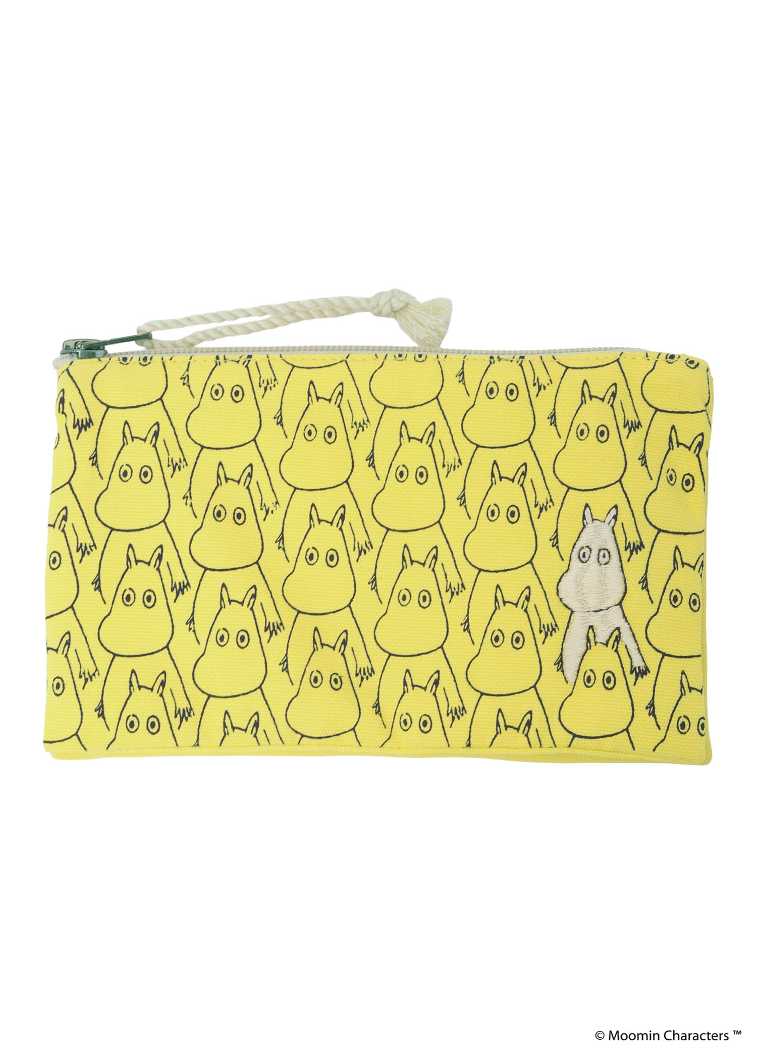 ムーミン プリント＆手刺繍ポーチ・ムーミントロールがいっぱい