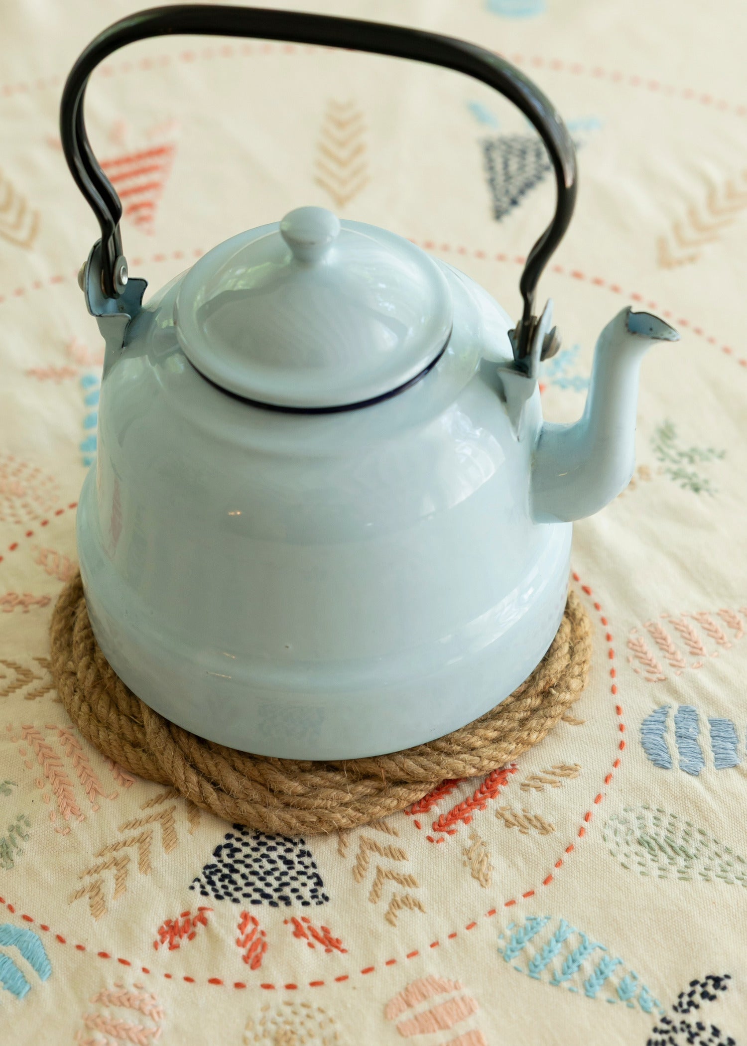 ジュートの鍋敷き