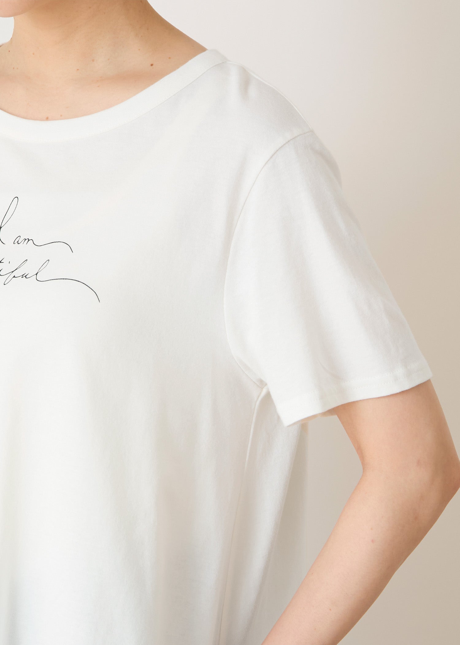 オーガニックコットン天竺 メッセージTシャツ