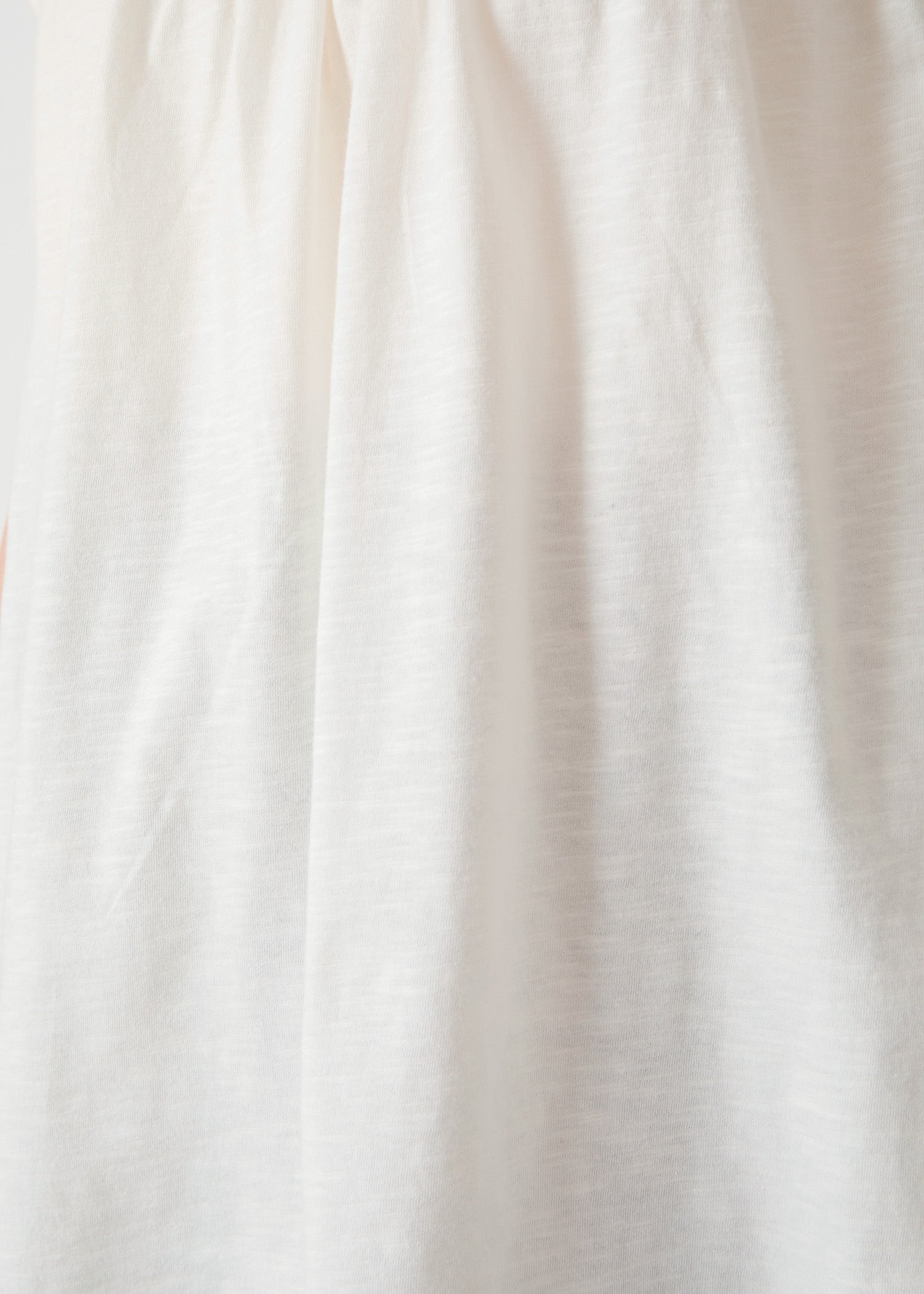 オーガニックコットン スラブ天竺 ギャザーヨークトップ