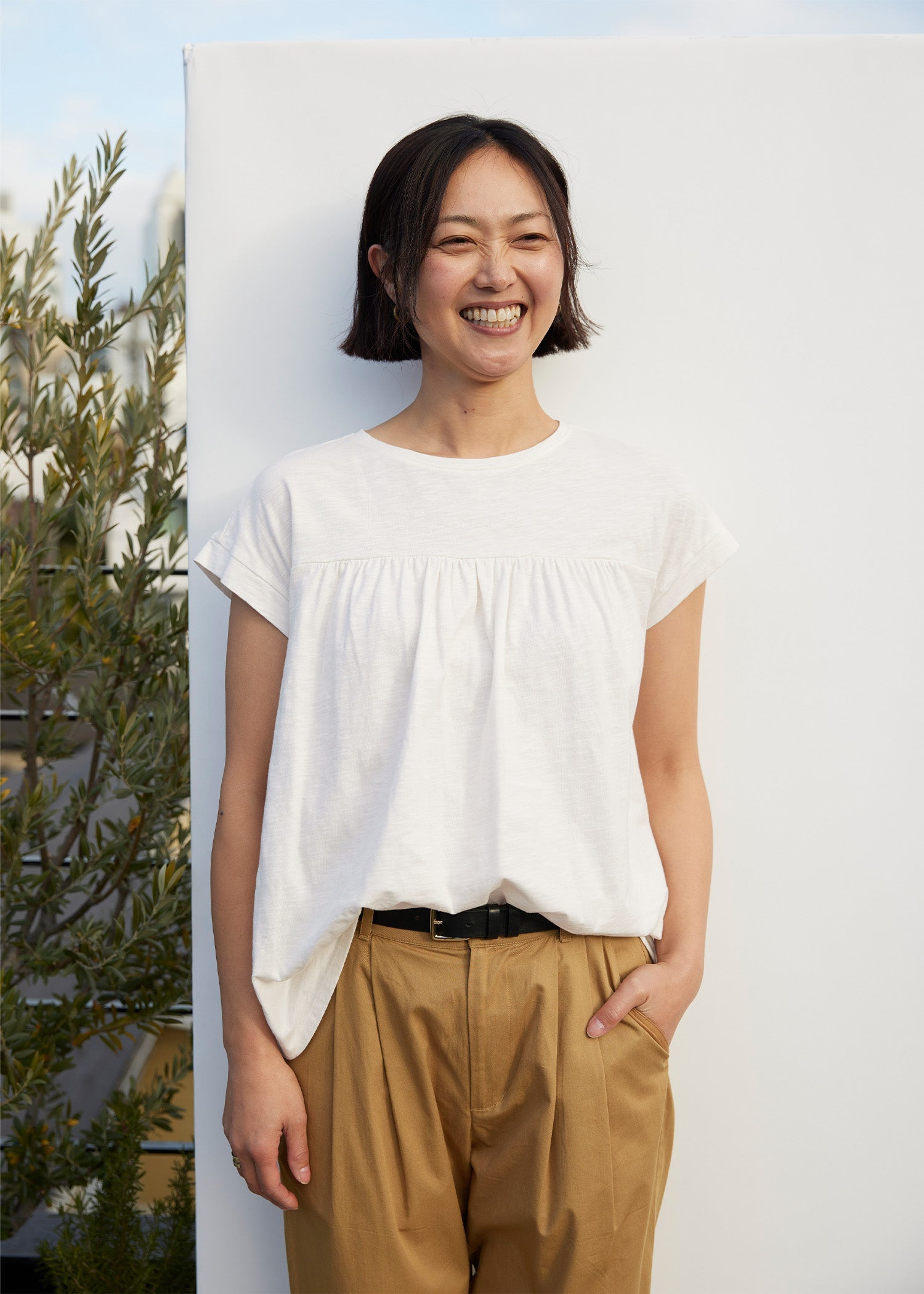 身長：170cm　着用サイズ：M