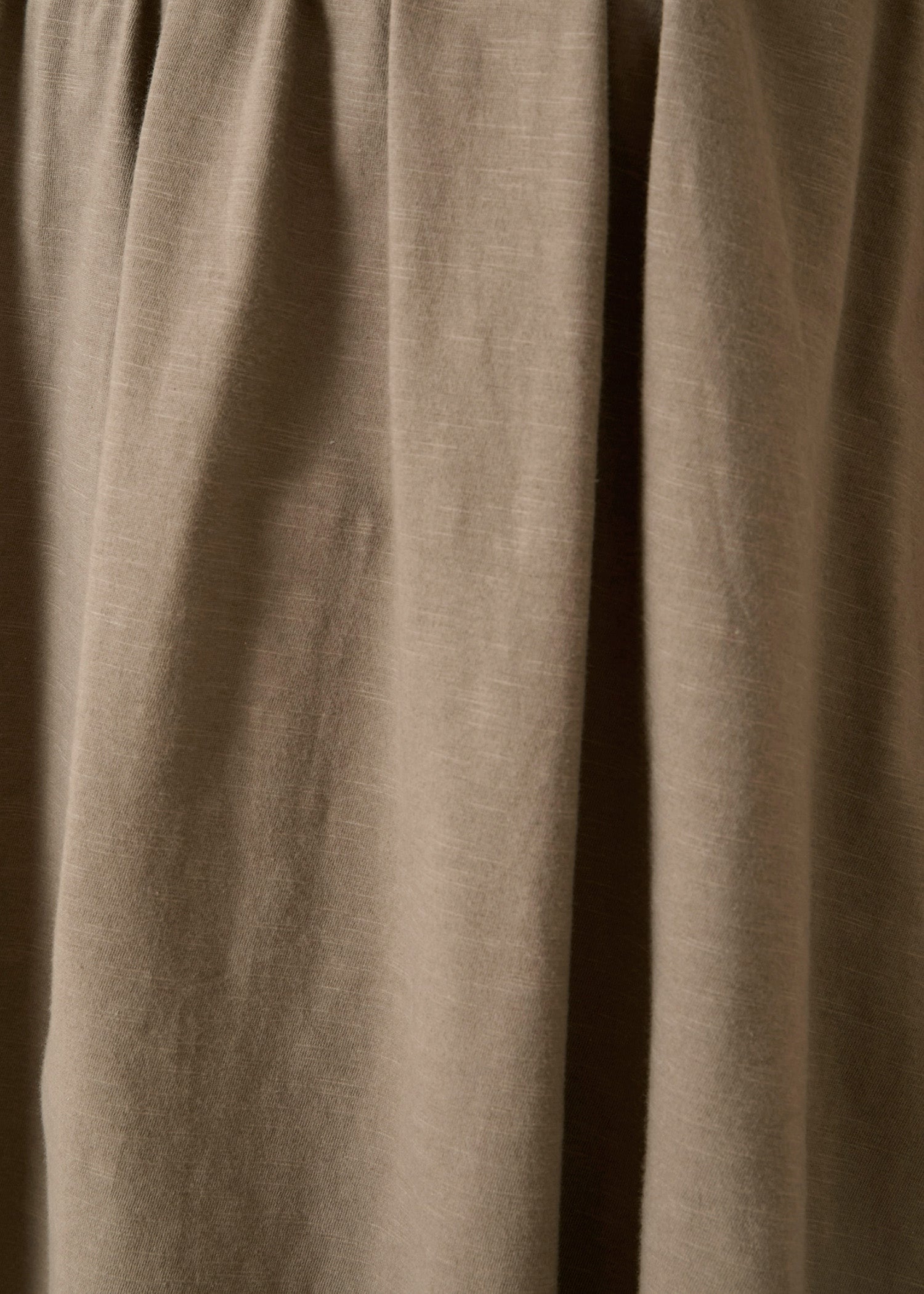 オーガニックコットン スラブ天竺 ギャザーヨークトップ