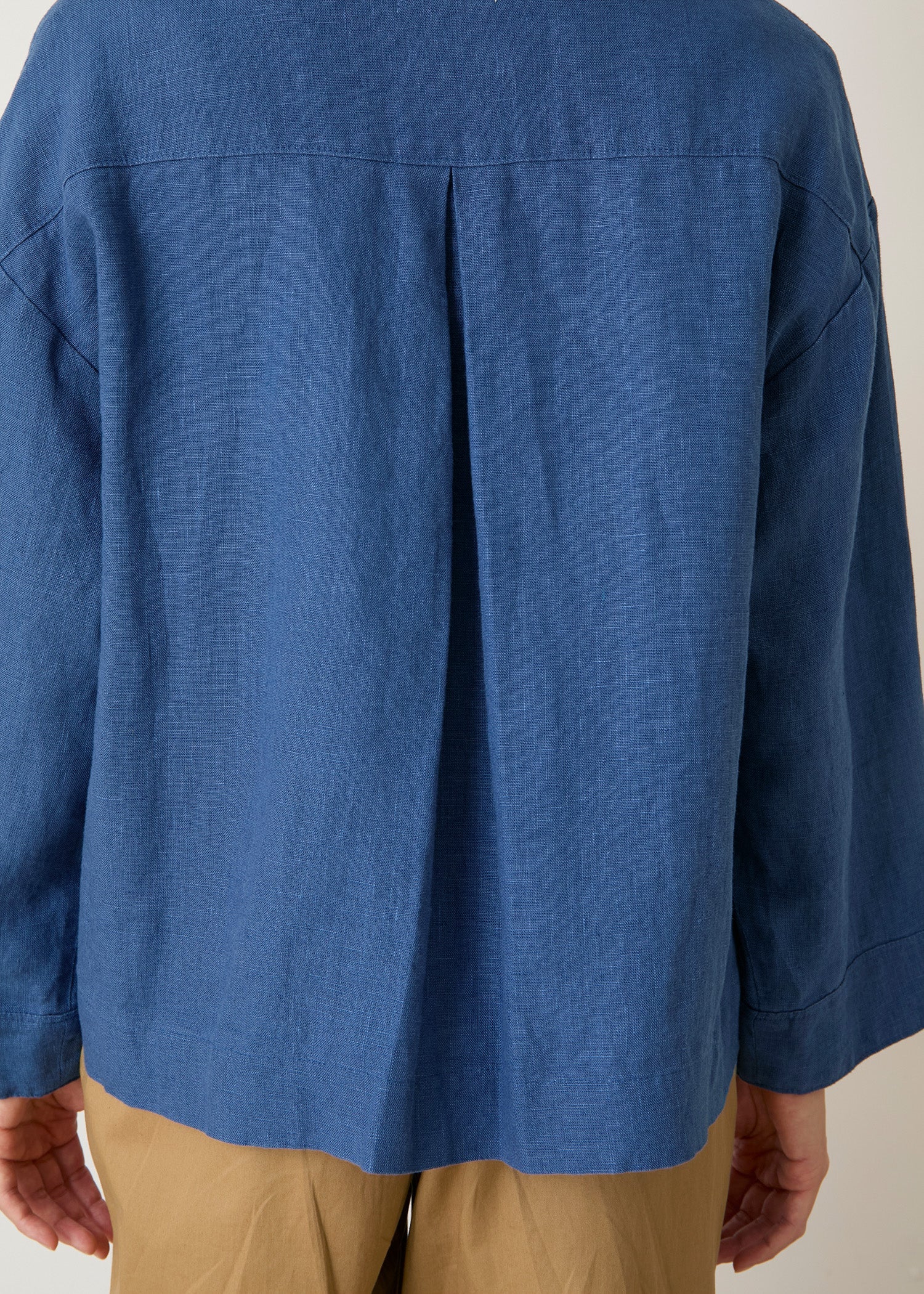 リネン シャツジャケット