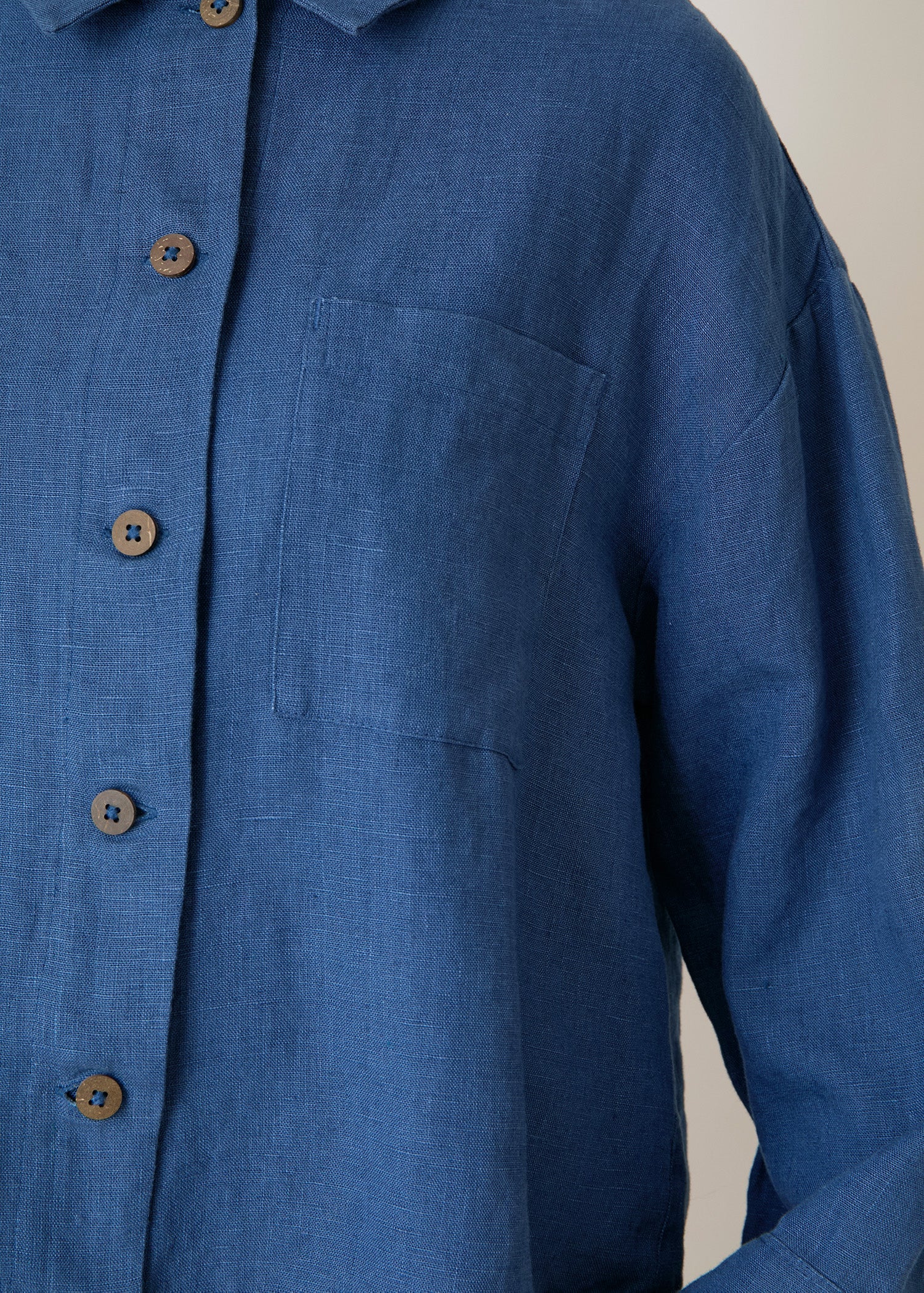 リネン シャツジャケット