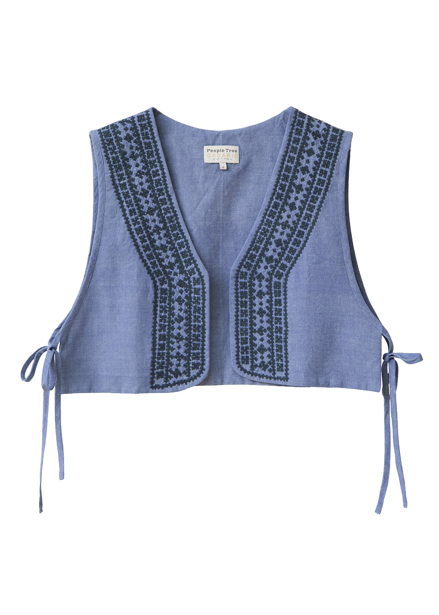 手織りオーガニックコットン バワリヤ刺繍ベスト