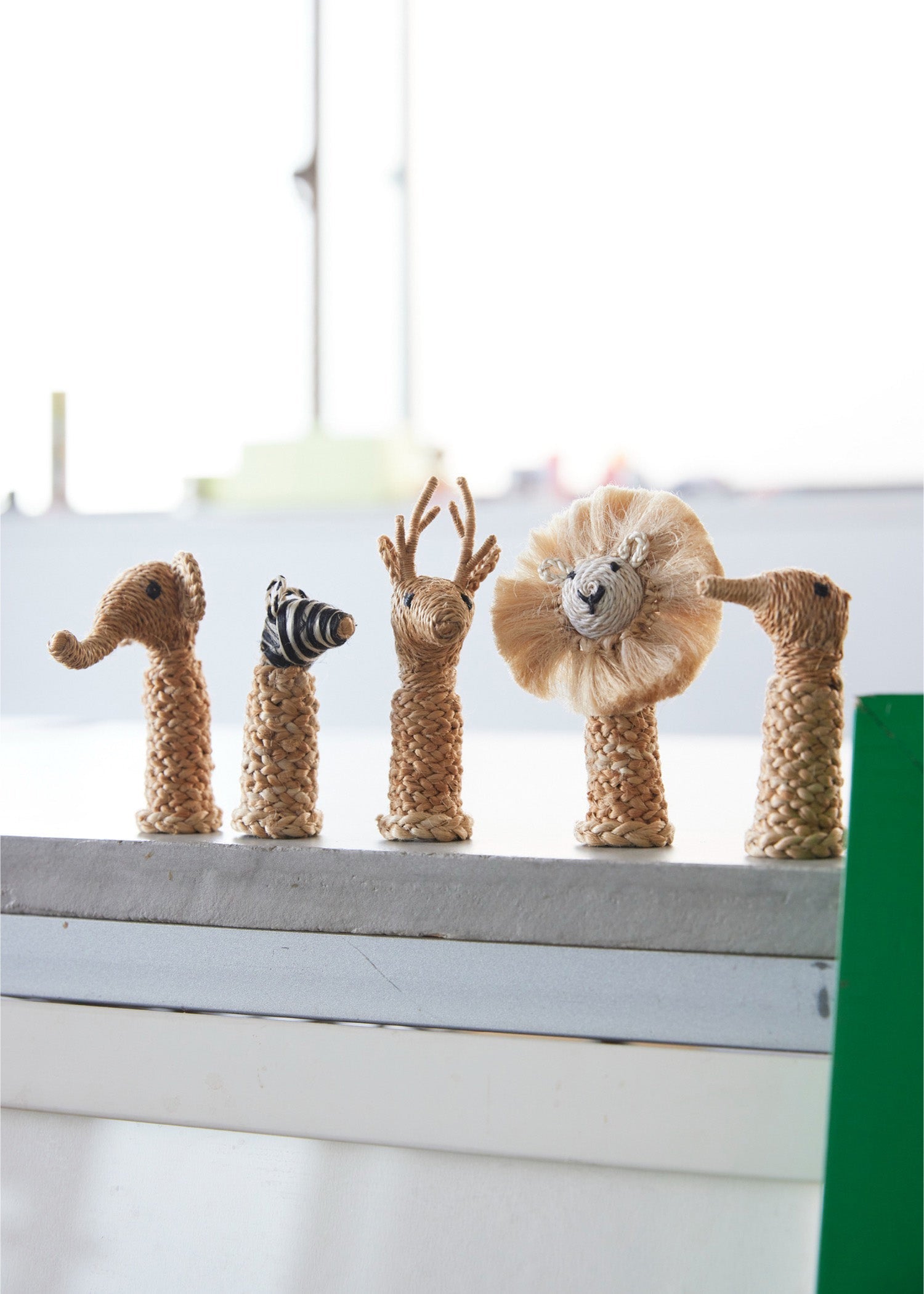 ジュートのアニマル（５個セット）