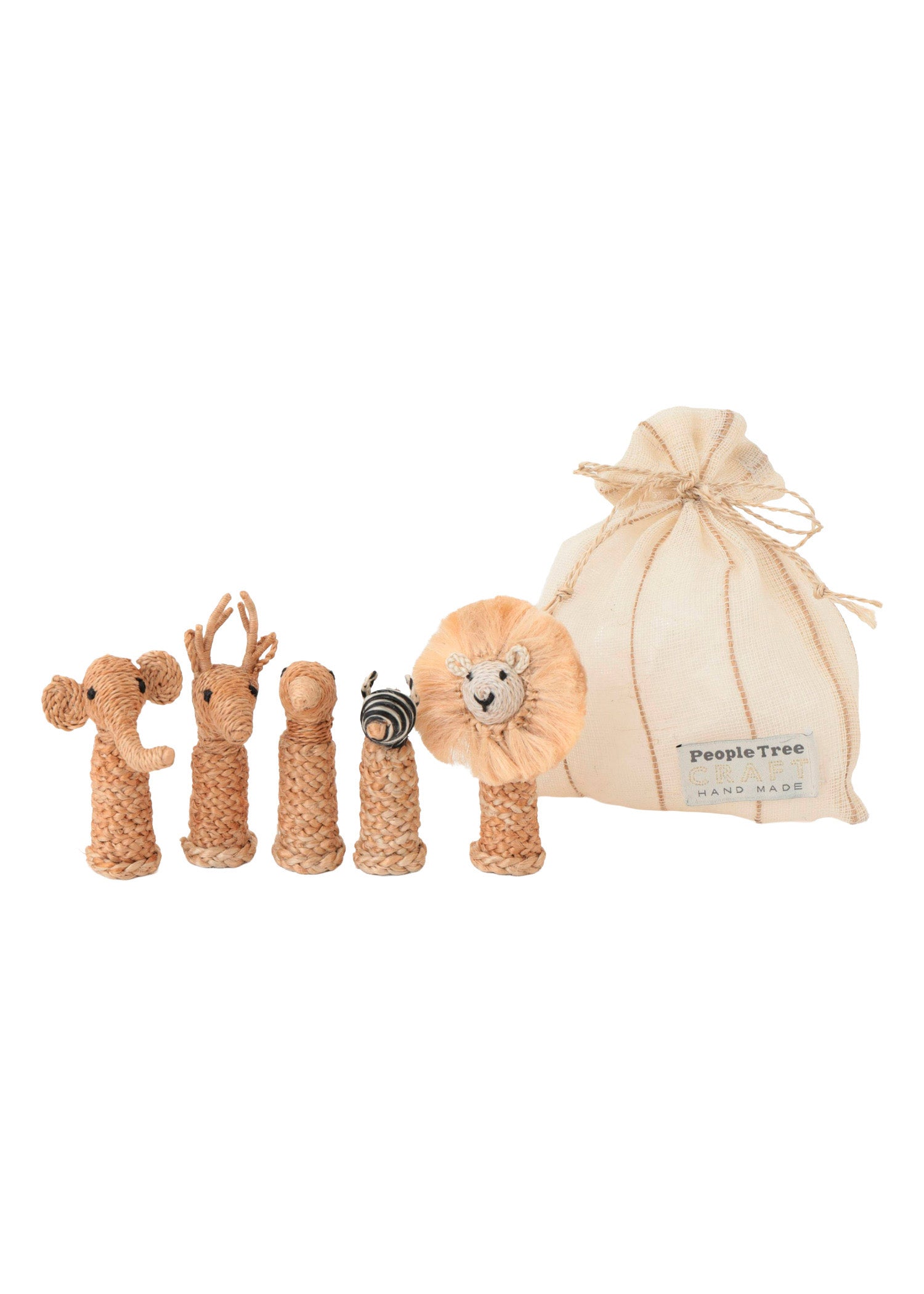 ジュートのアニマル（５個セット）