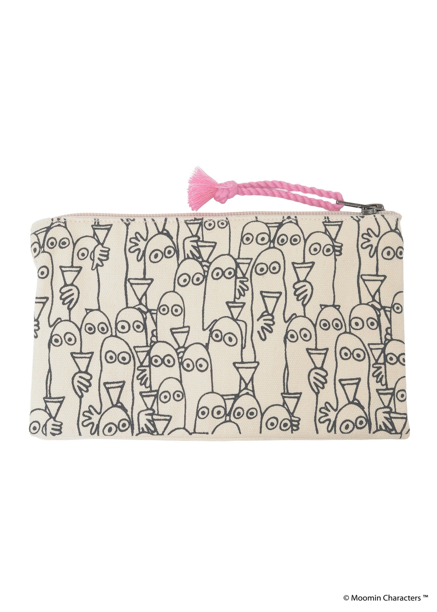 ムーミン プリント＆手刺繍ポーチ・ニョロニョロがいっぱい