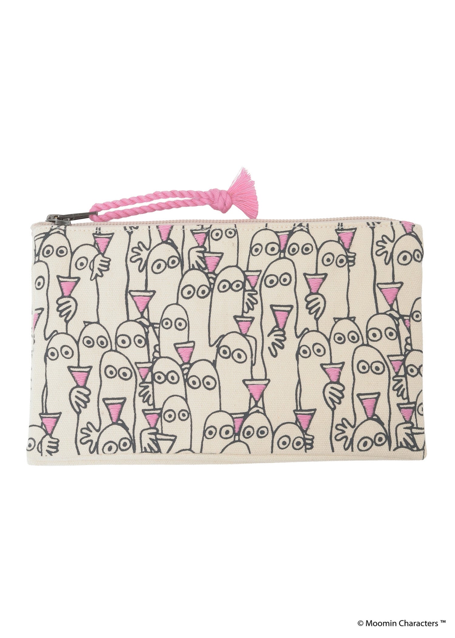 ムーミン プリント＆手刺繍ポーチ・ニョロニョロがいっぱい