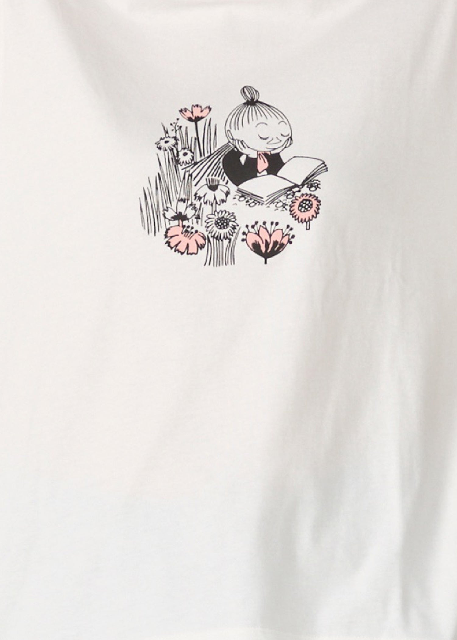 ムーミン オーガニックコットン ビッグＴシャツ・本を読むミムラねえさん